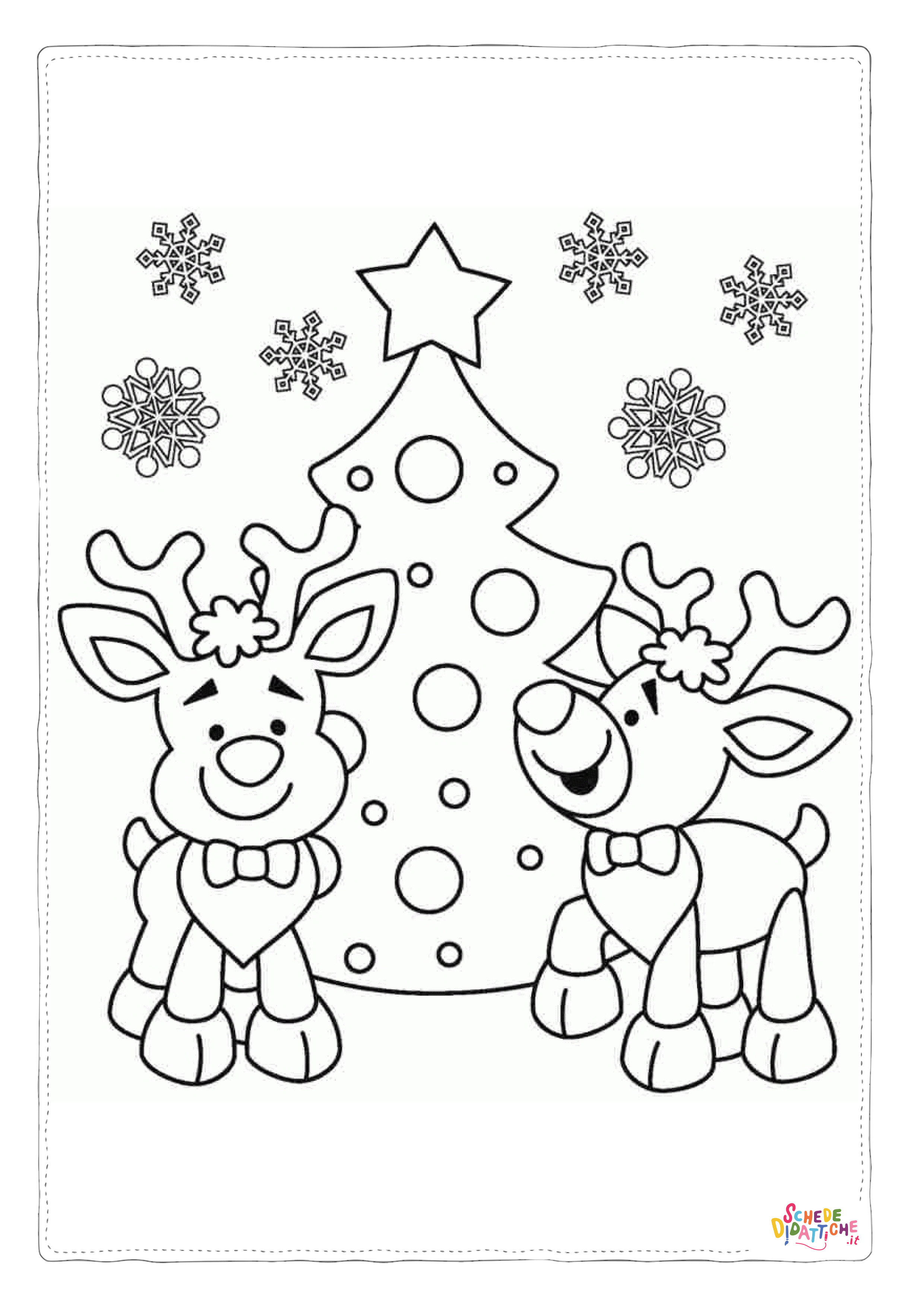 Disegno di albero di Natale da stampare e colorare 104