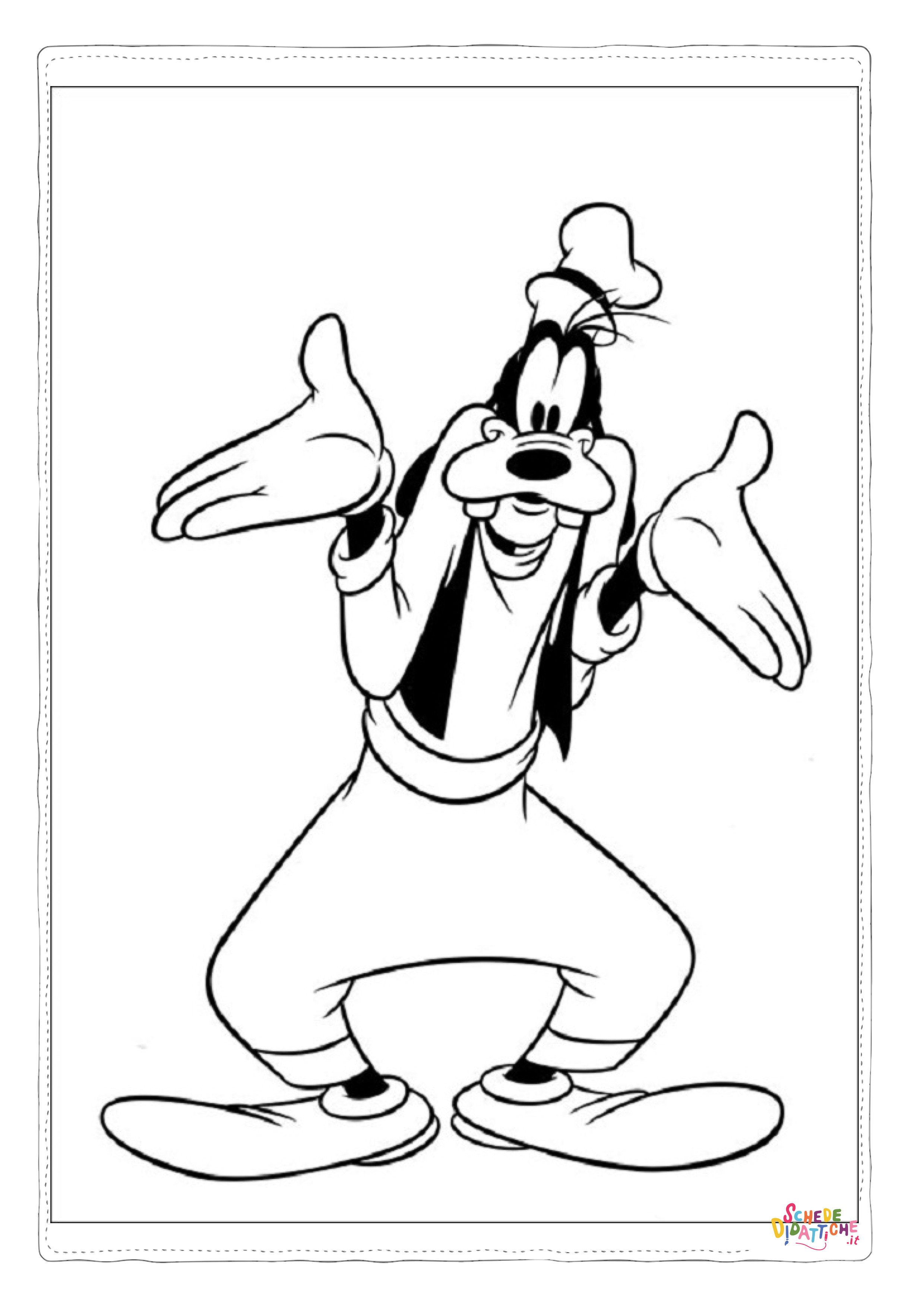 Disegno "Disegno di Pippo da stampare e colorare 26" Disegno di Pippo da stampare e colorare 26