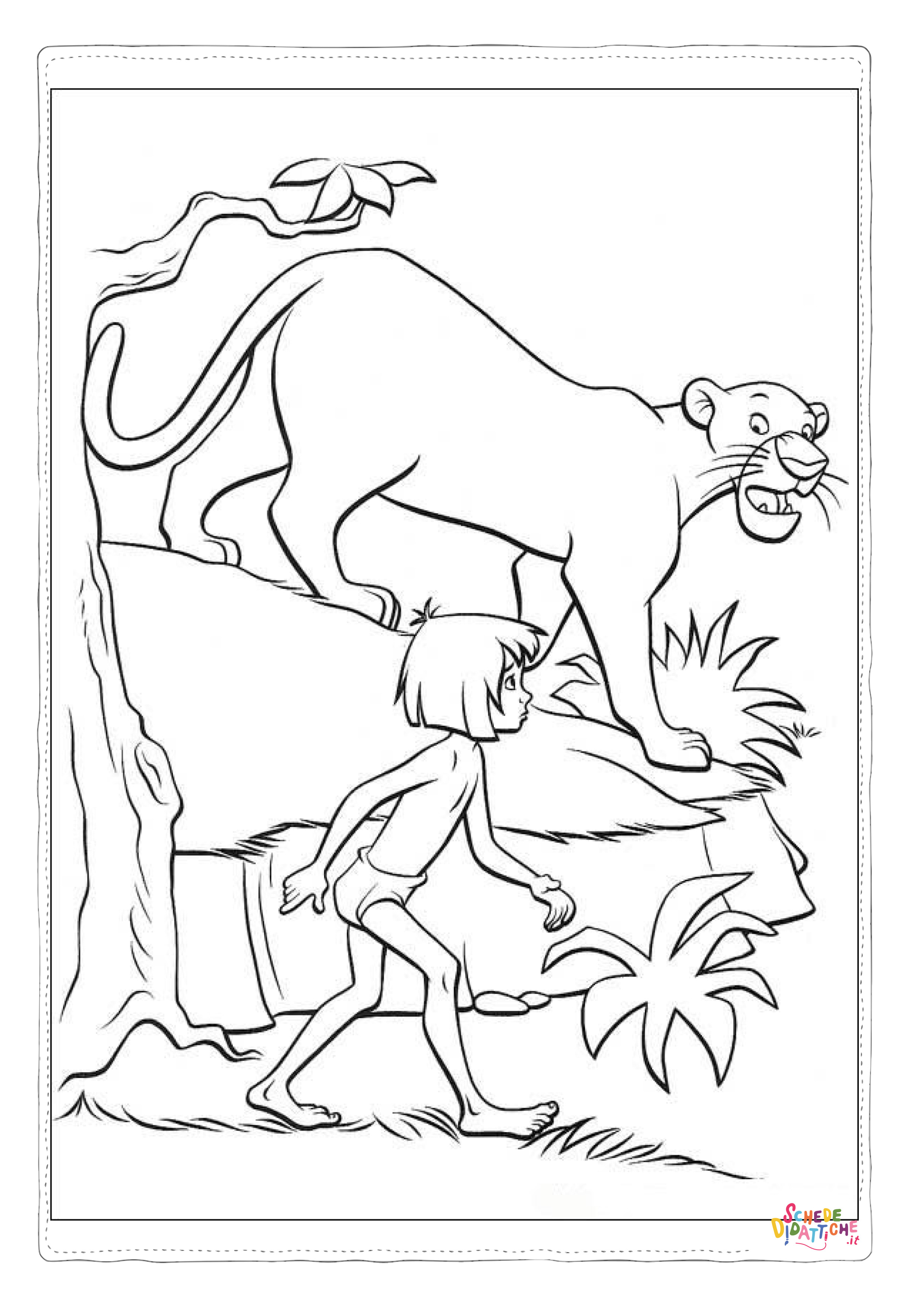 Disegno "Disegno di Il libro della giungla da stampare e colorare 24" Disegno di Il libro della giungla da stampare e colorare 24