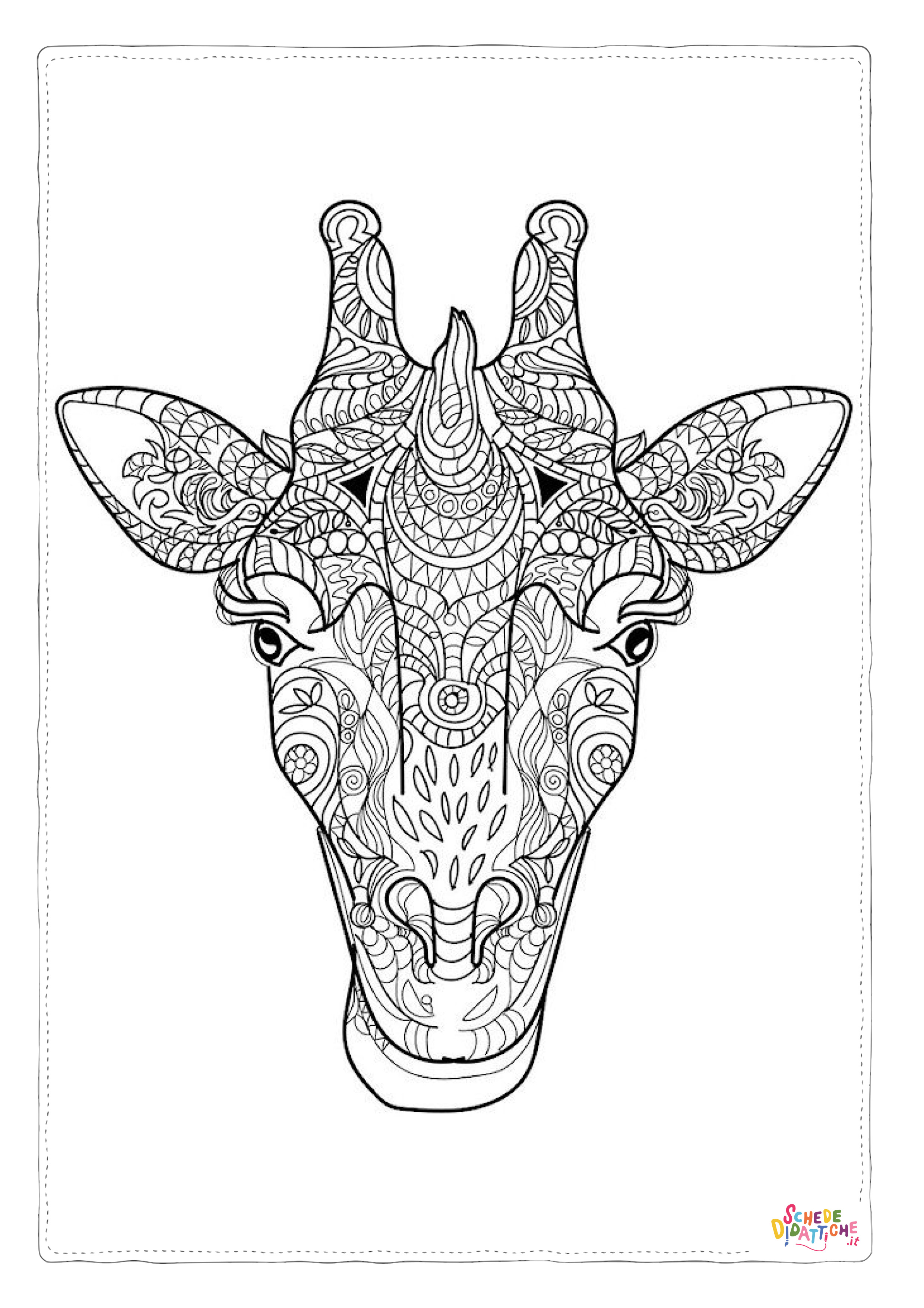 Disegno "Disegno di mandala da stampare e colorare 117" Disegno di mandala da stampare e colorare 117