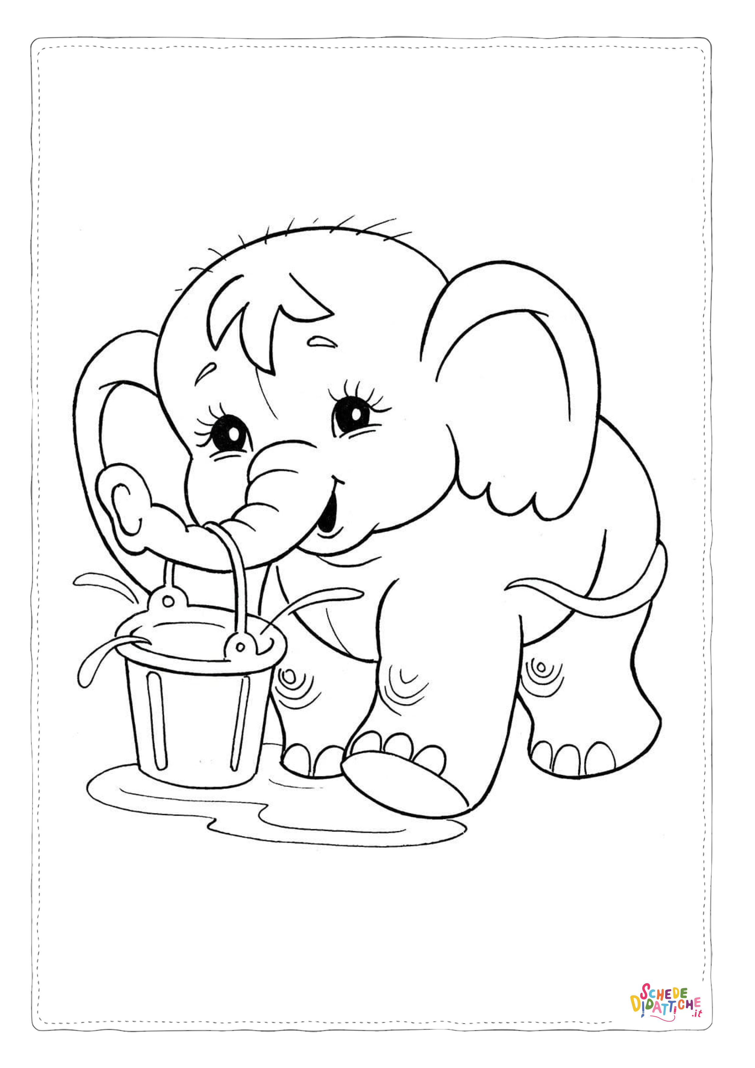 Disegno "Disegno di Dumbo da stampare e colorare 53" Disegno di Dumbo da stampare e colorare 53
