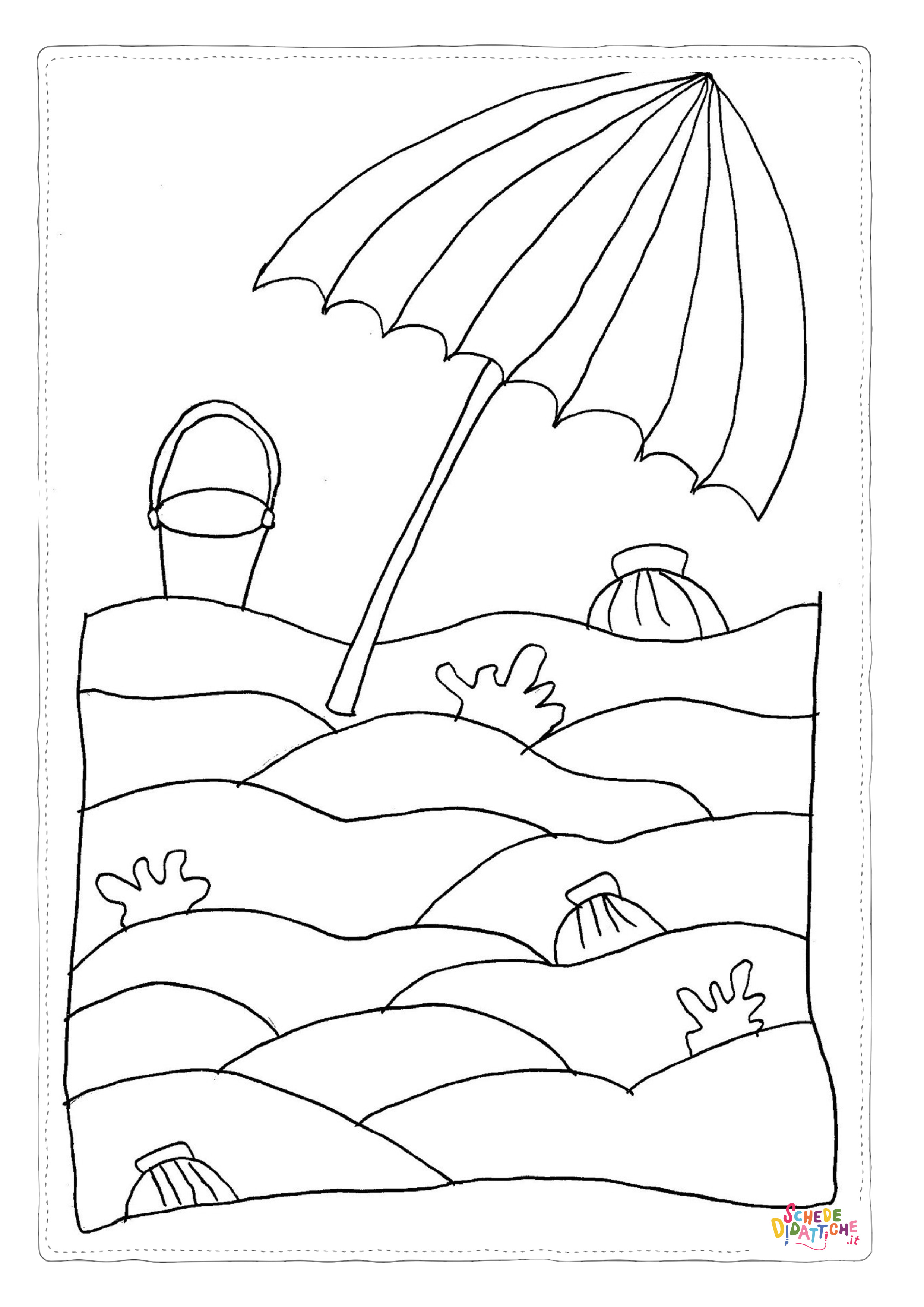 Disegni Estate in spiaggia  8