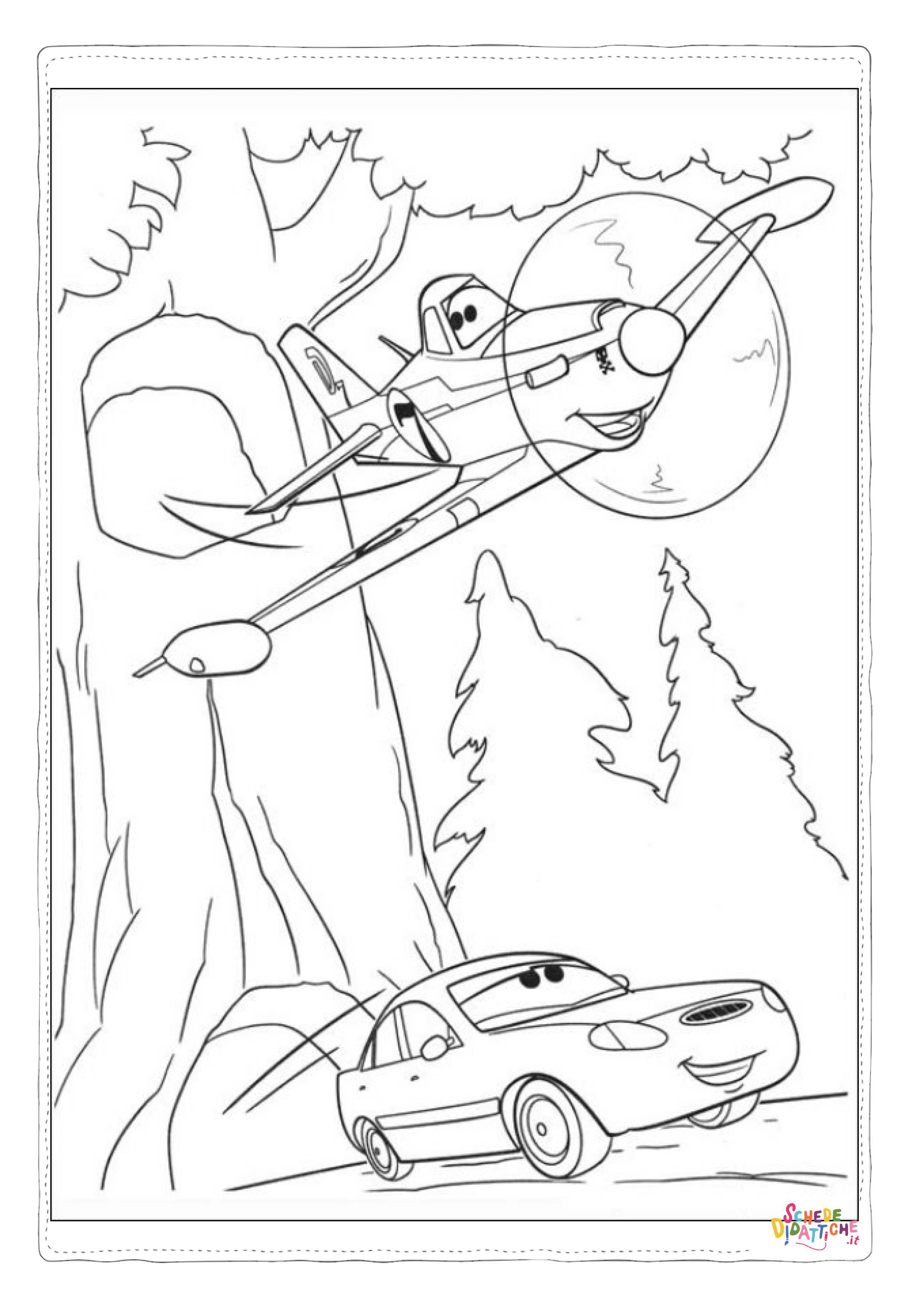 Disegno "Disegno di Cars da stampare e colorare 24" Disegno di Cars da stampare e colorare 24