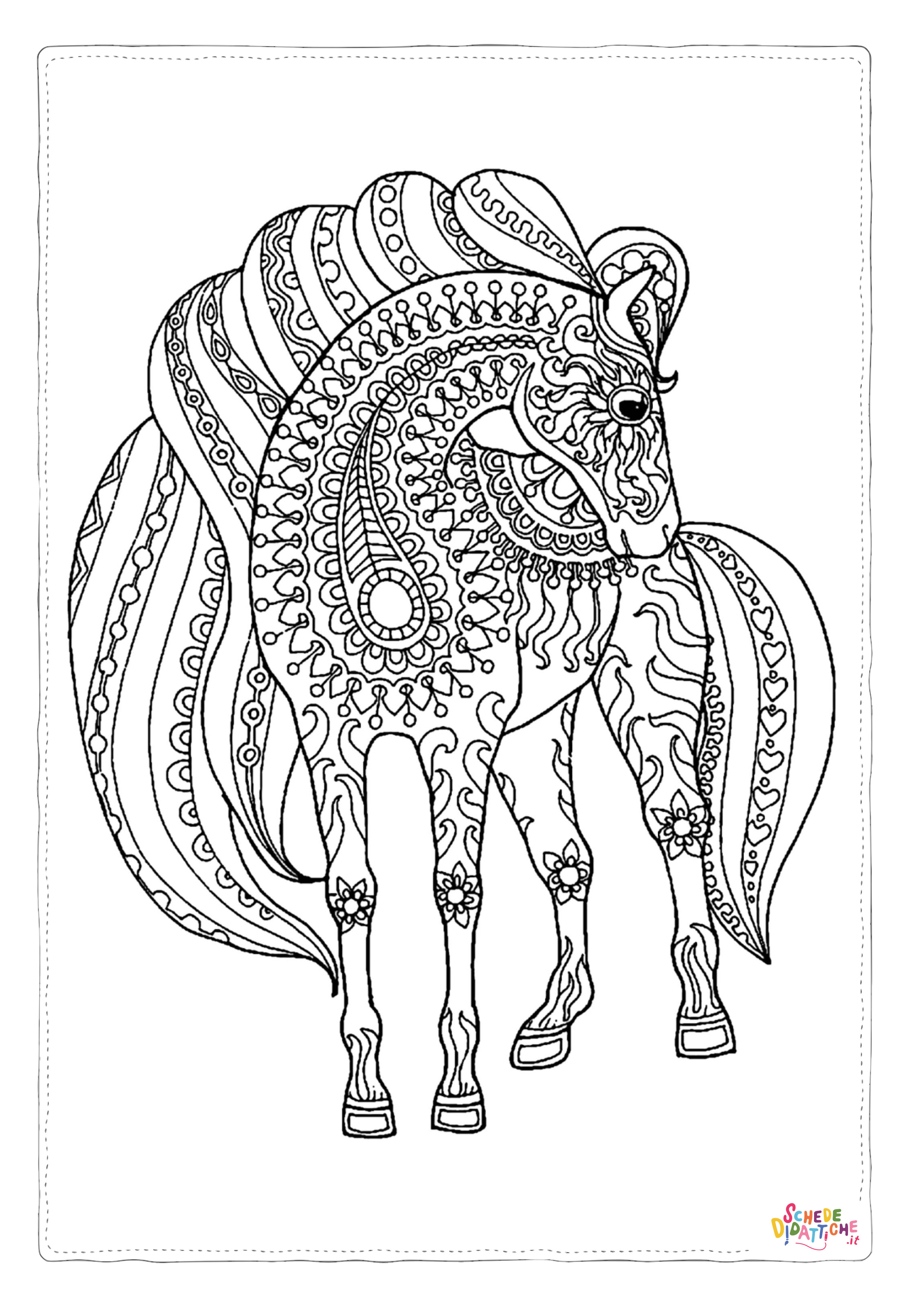 Disegno "Disegno di mandala da stampare e colorare 11" Disegno di mandala da stampare e colorare 11
