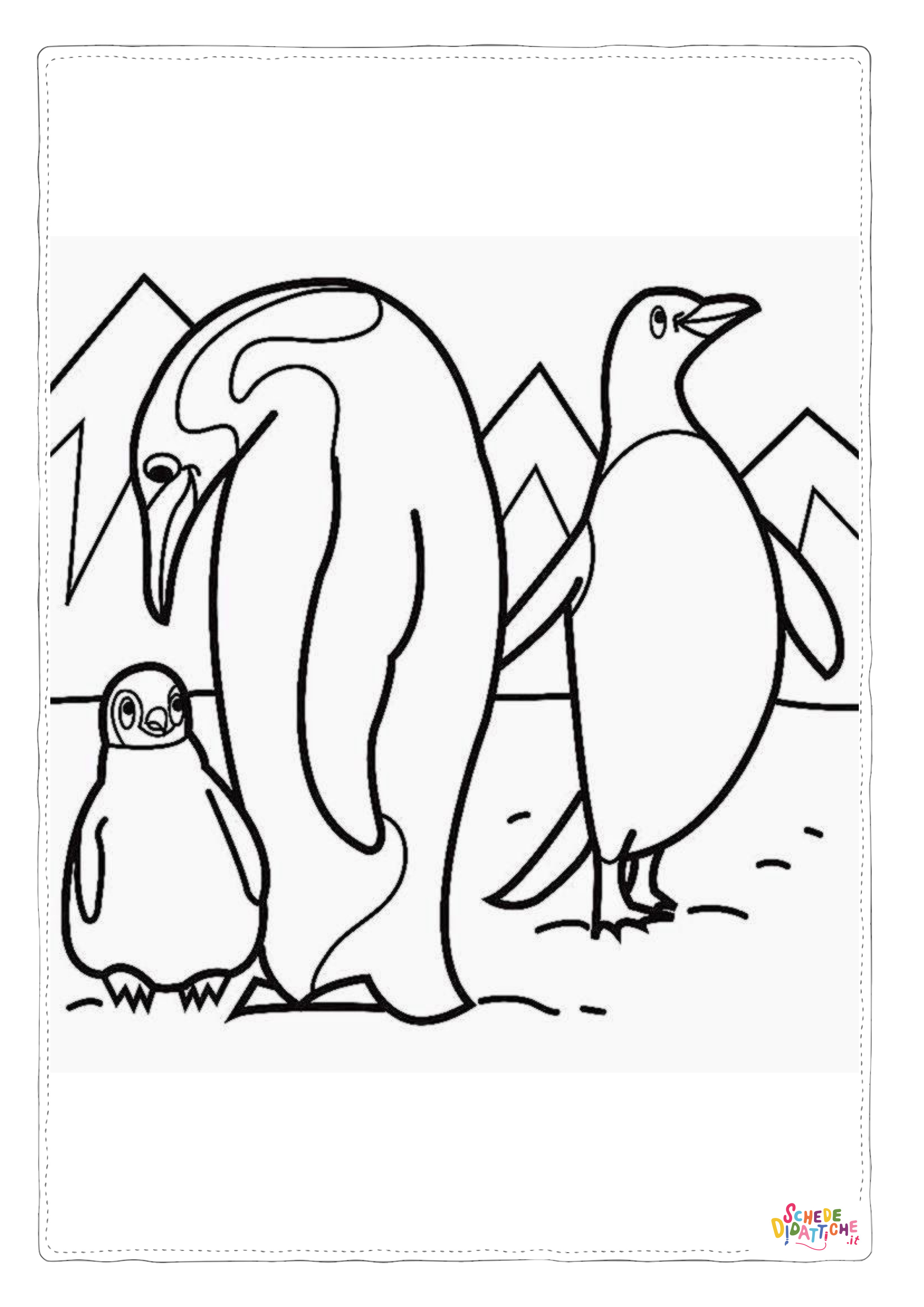 Disegno di pinguino da stampare e colorare 53