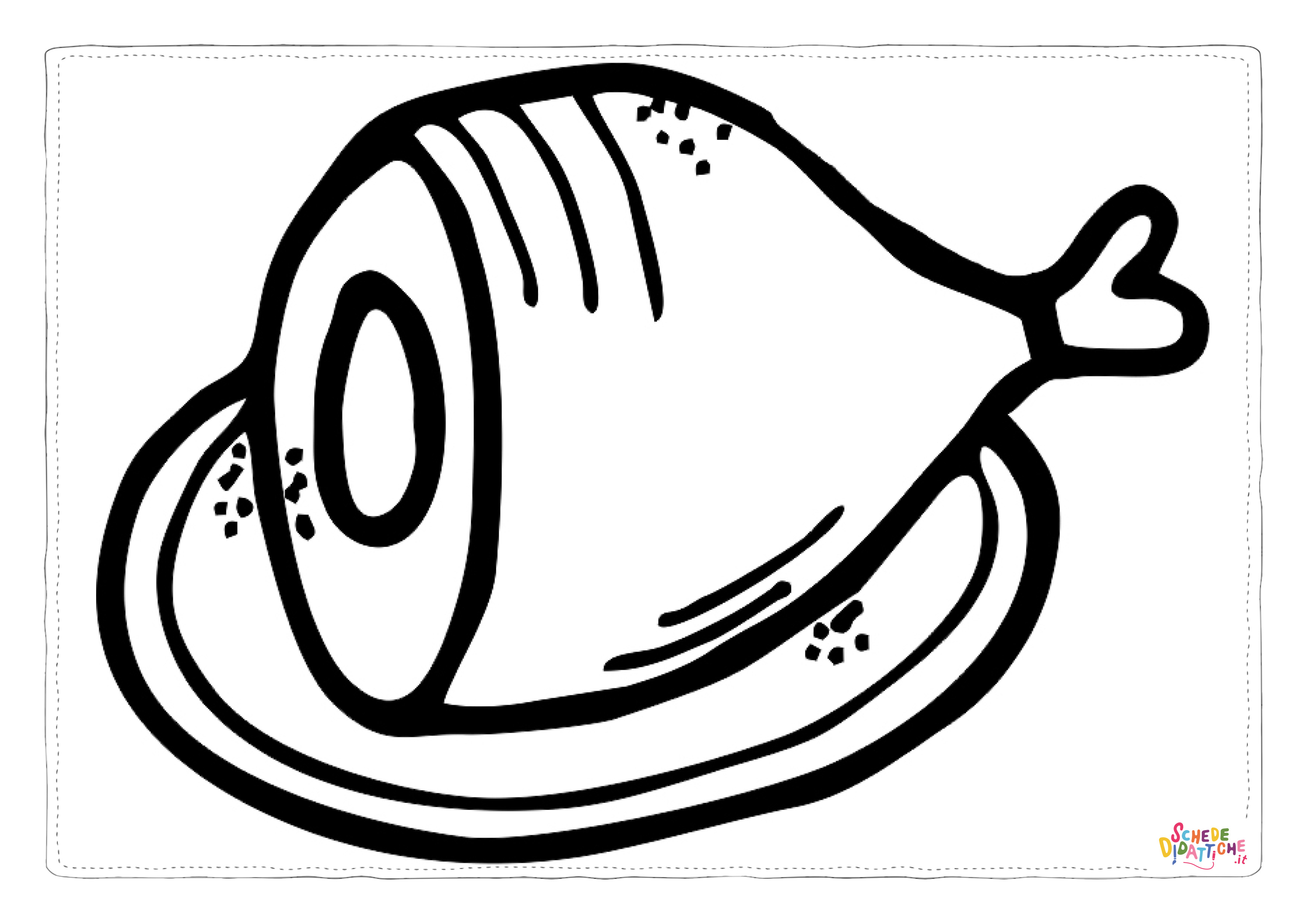 Disegno "Disegno di carne da stampare e colorare 31" Disegno di carne da stampare e colorare 31