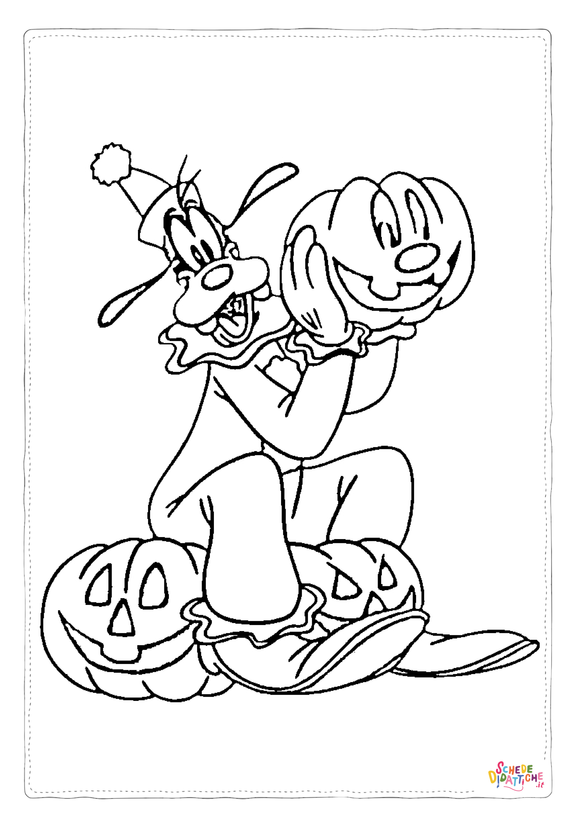 Disegno "Disegno di Pippo da stampare e colorare 7" Disegno di Pippo da stampare e colorare 7