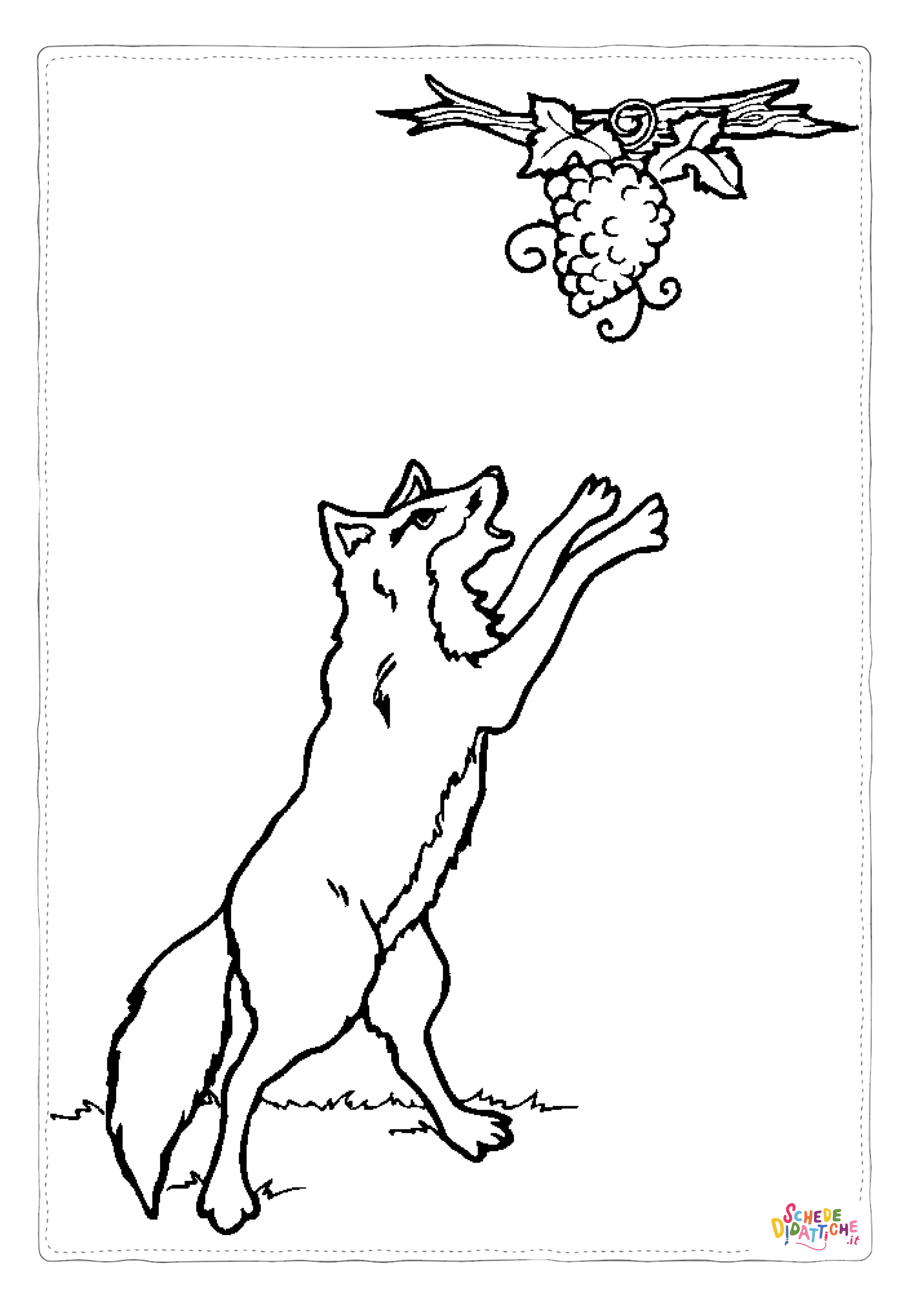 Disegno "Disegno di volpe da stampare e colorare 3" Disegno di volpe da stampare e colorare 3