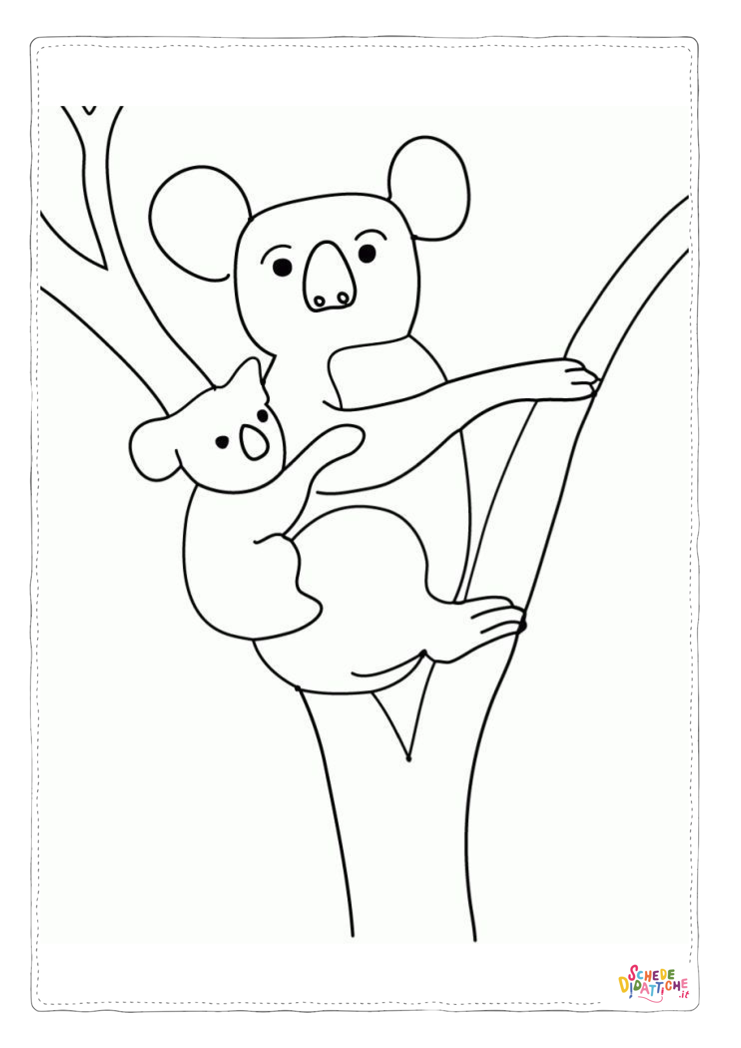Disegno di koala da stampare e colorare 27