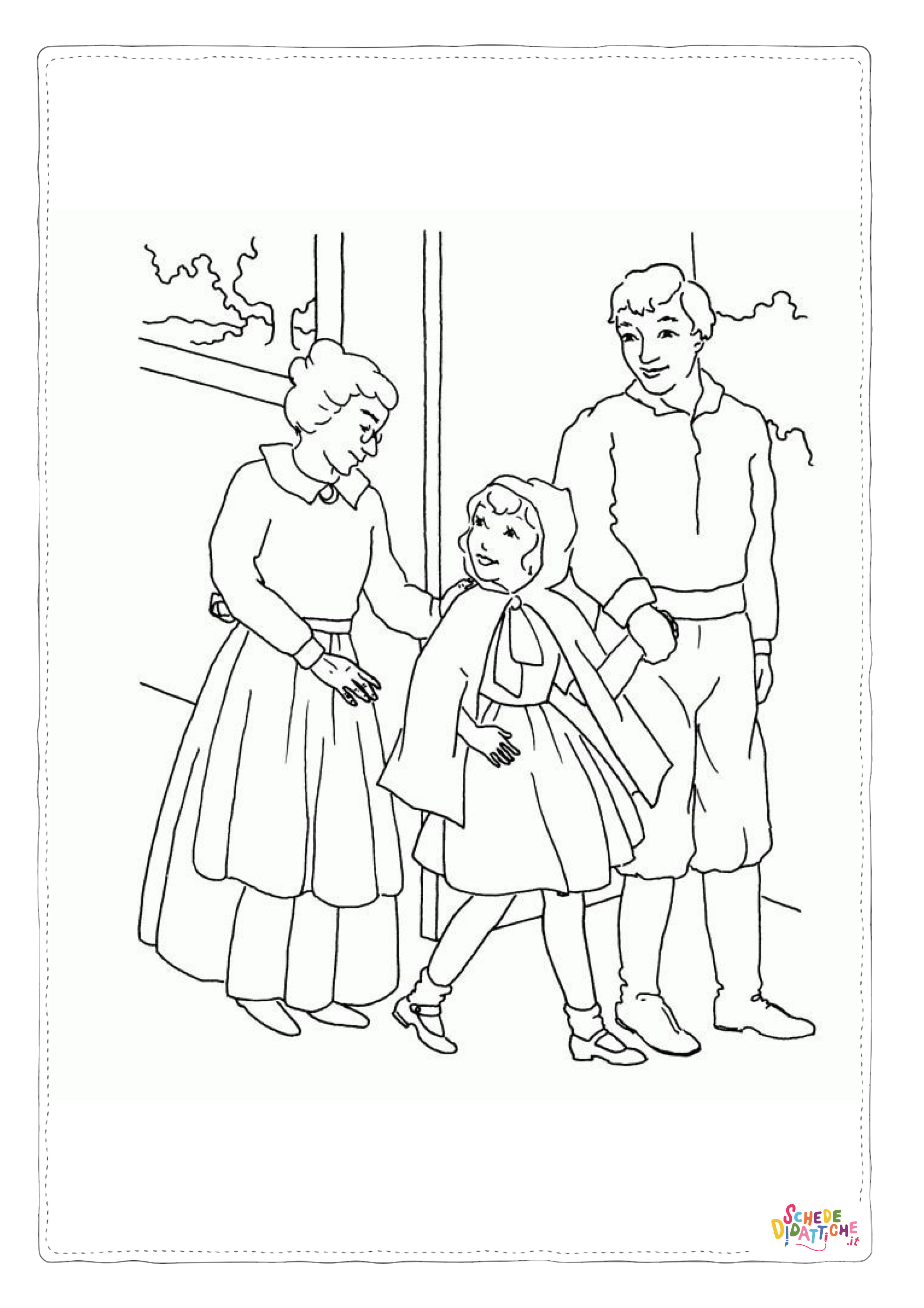 Disegno "Disegno di membro della famiglia da stampare e colorare 18" Disegno di membro della famiglia da stampare e colorare 18