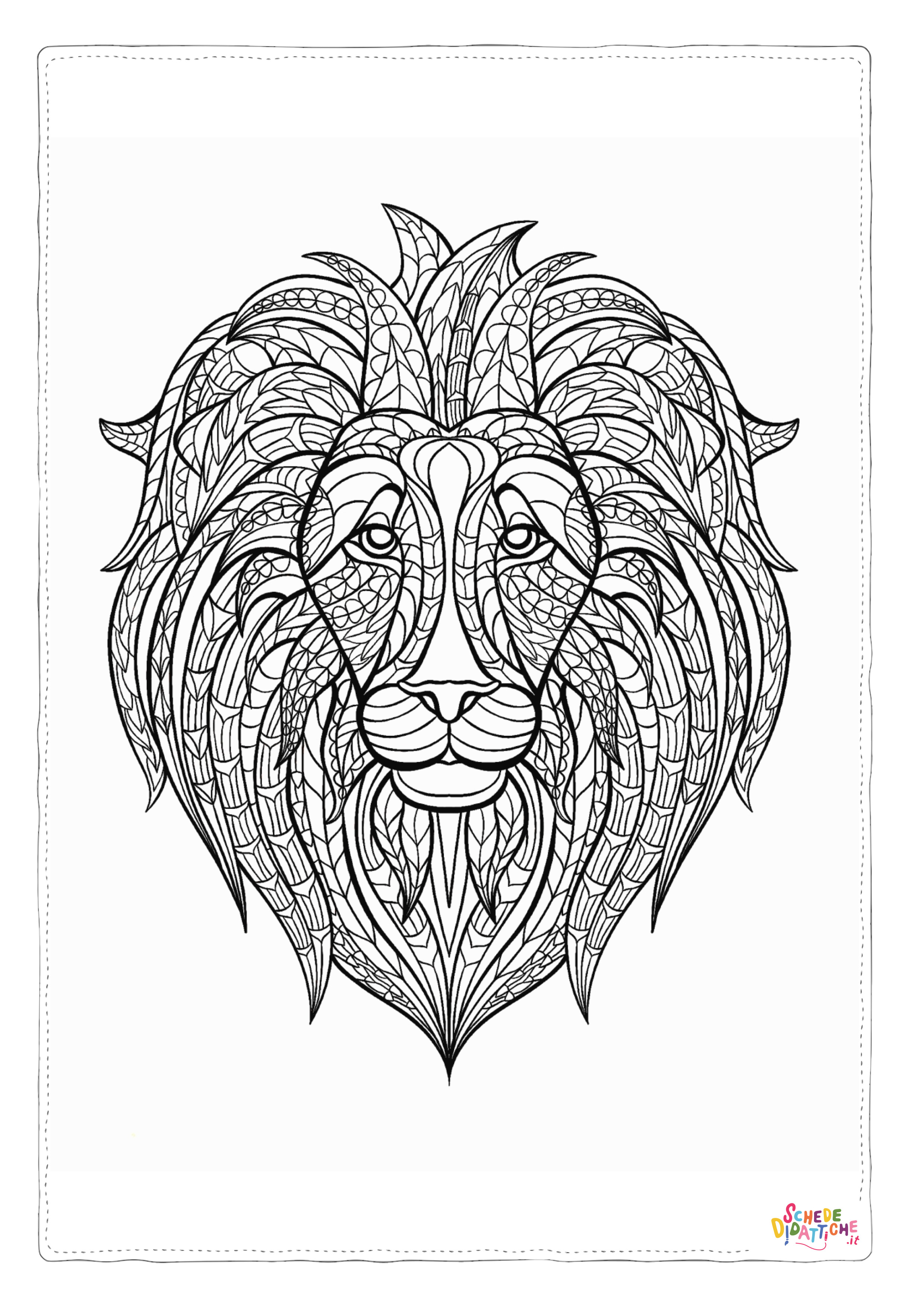 Disegno "Disegno di mandala da stampare e colorare 1105" Disegno di mandala da stampare e colorare 1105