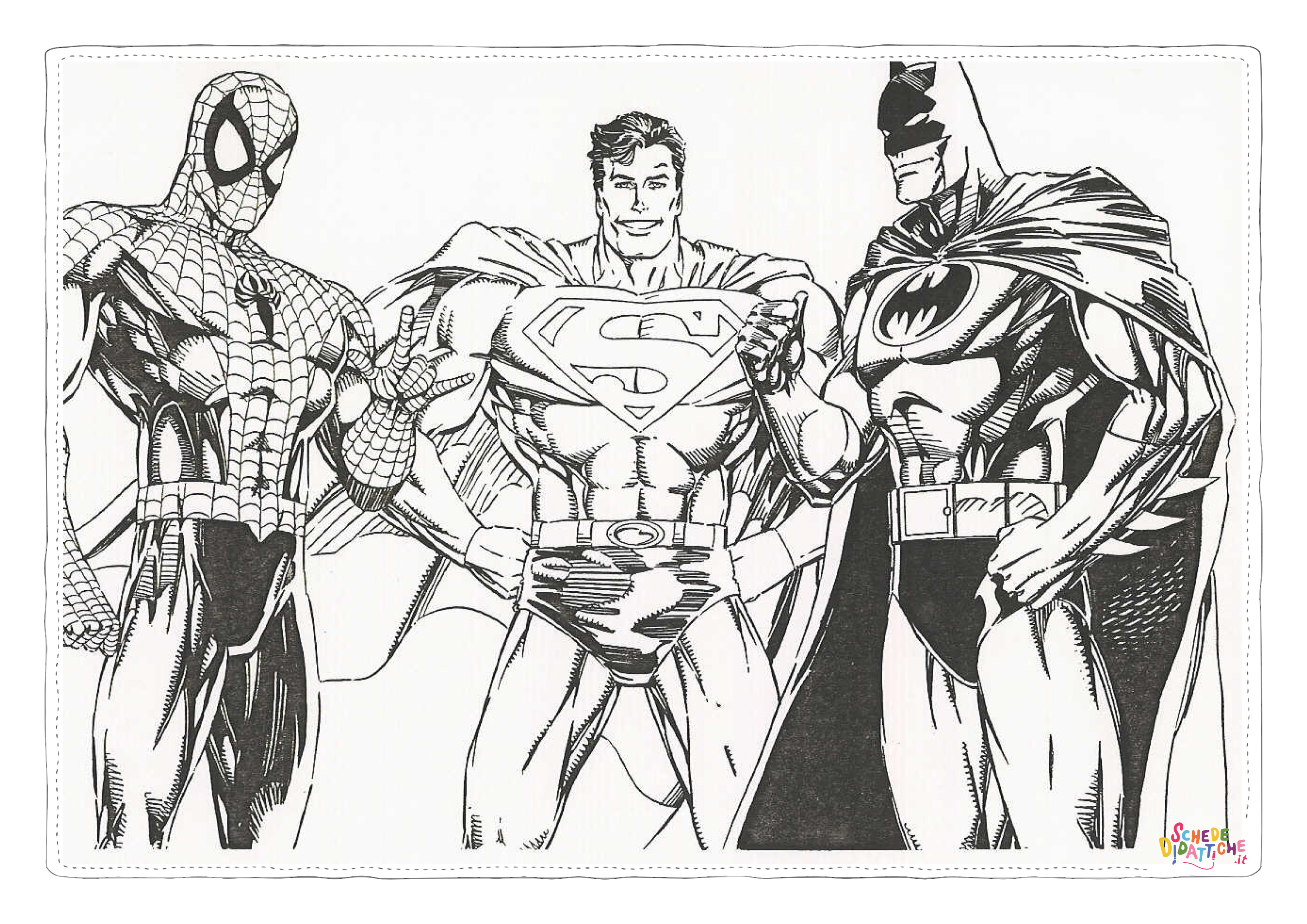 Disegno "Disegno di Spiderman da stampare e colorare 118" Disegno di Spiderman da stampare e colorare 118