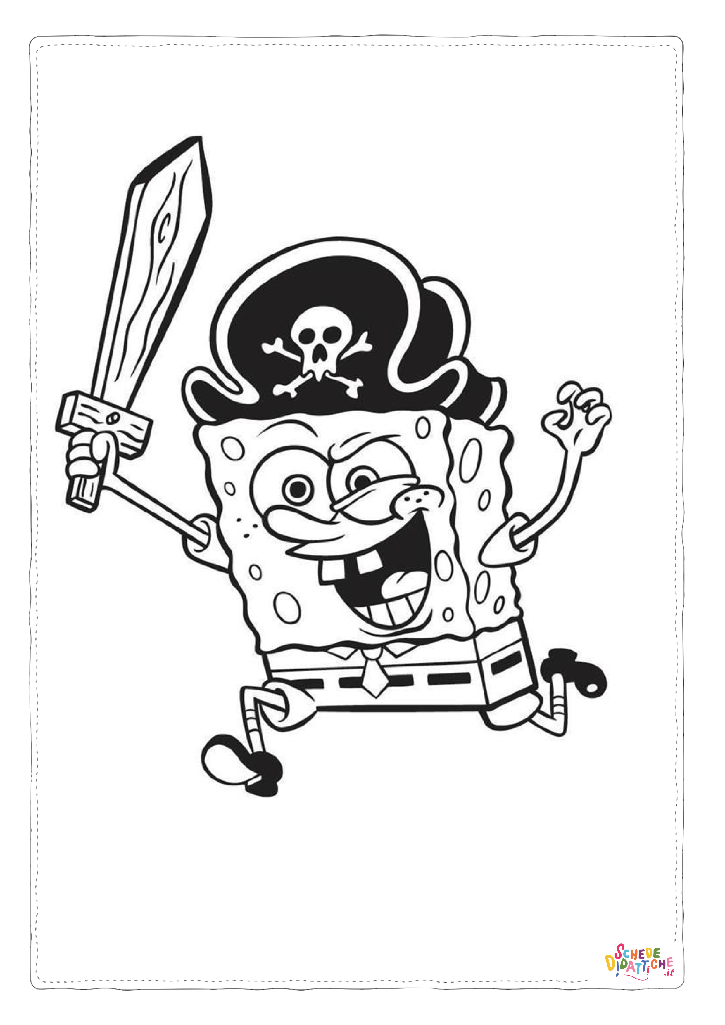 Disegno di Spongebob da stampare e colorare 21