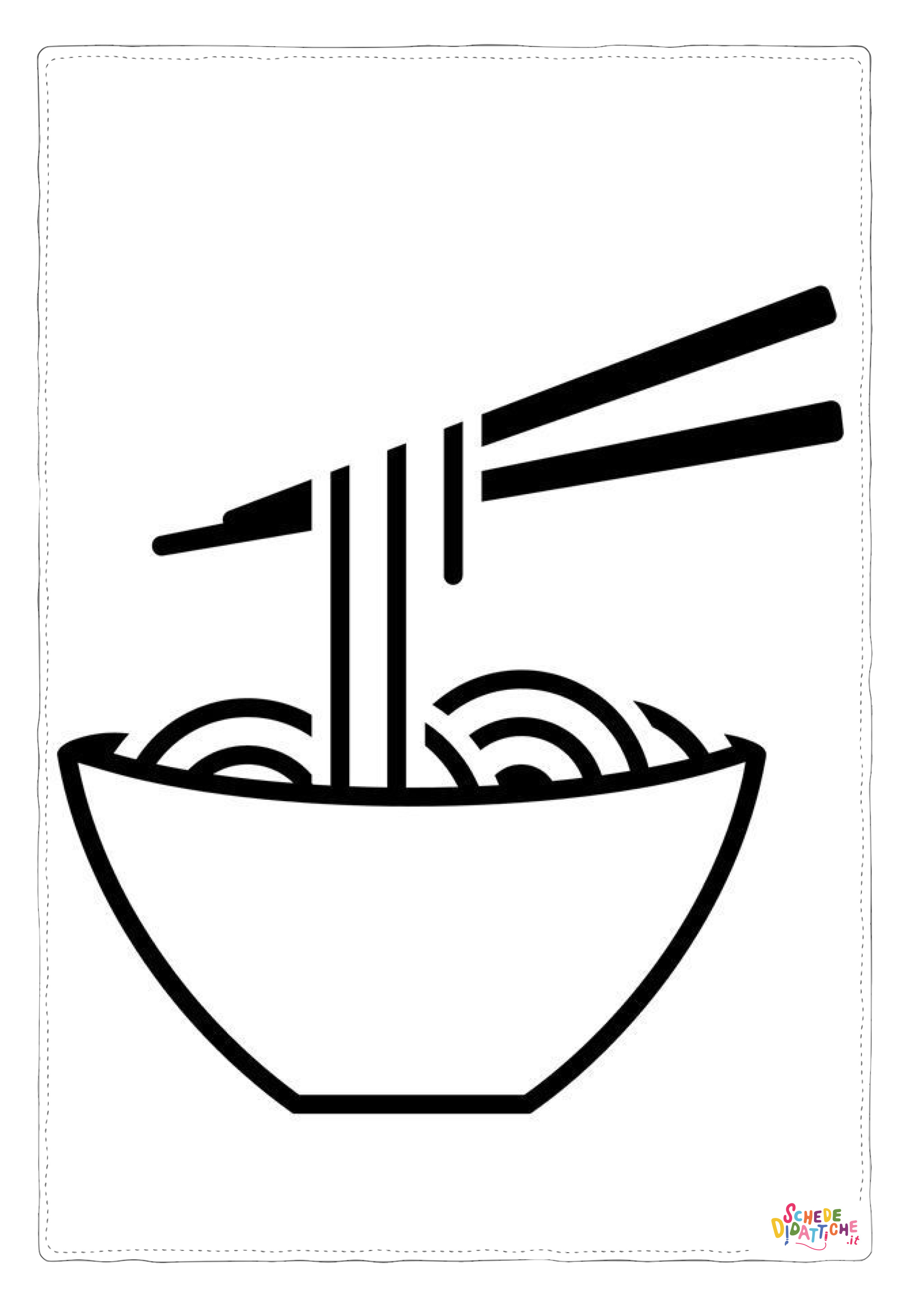 Disegno di sushi da stampare e colorare 2