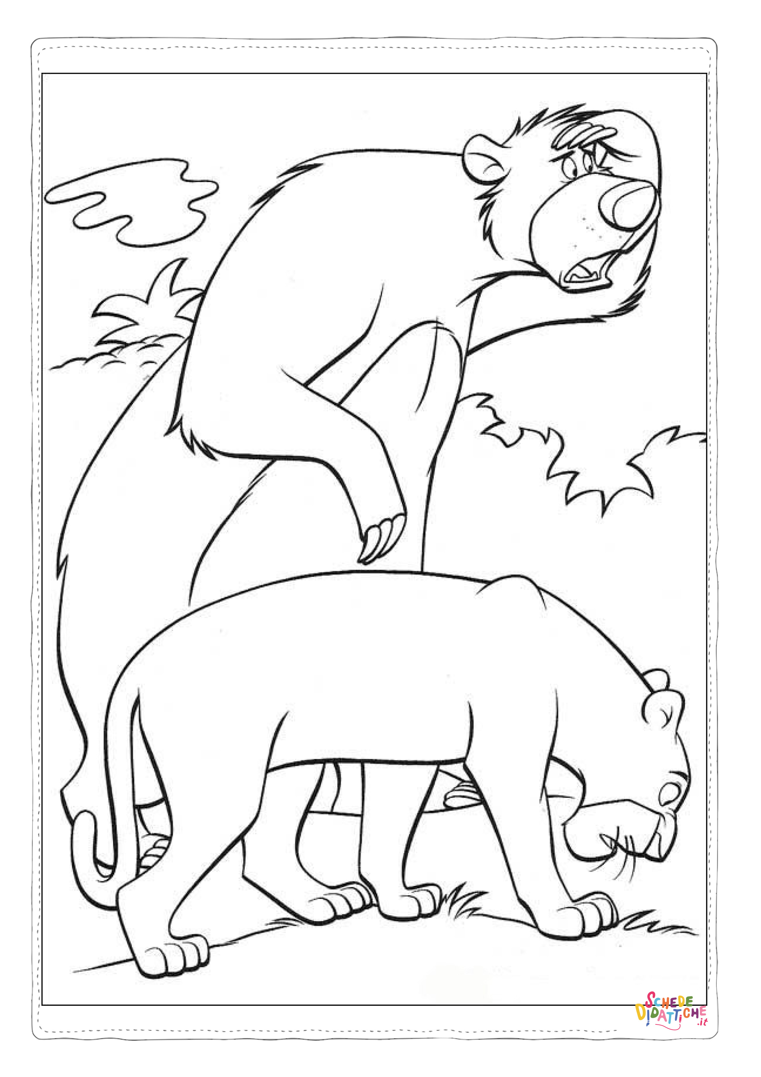 Disegno "Disegno di Il libro della giungla da stampare e colorare 39" Disegno di Il libro della giungla da stampare e colorare 39