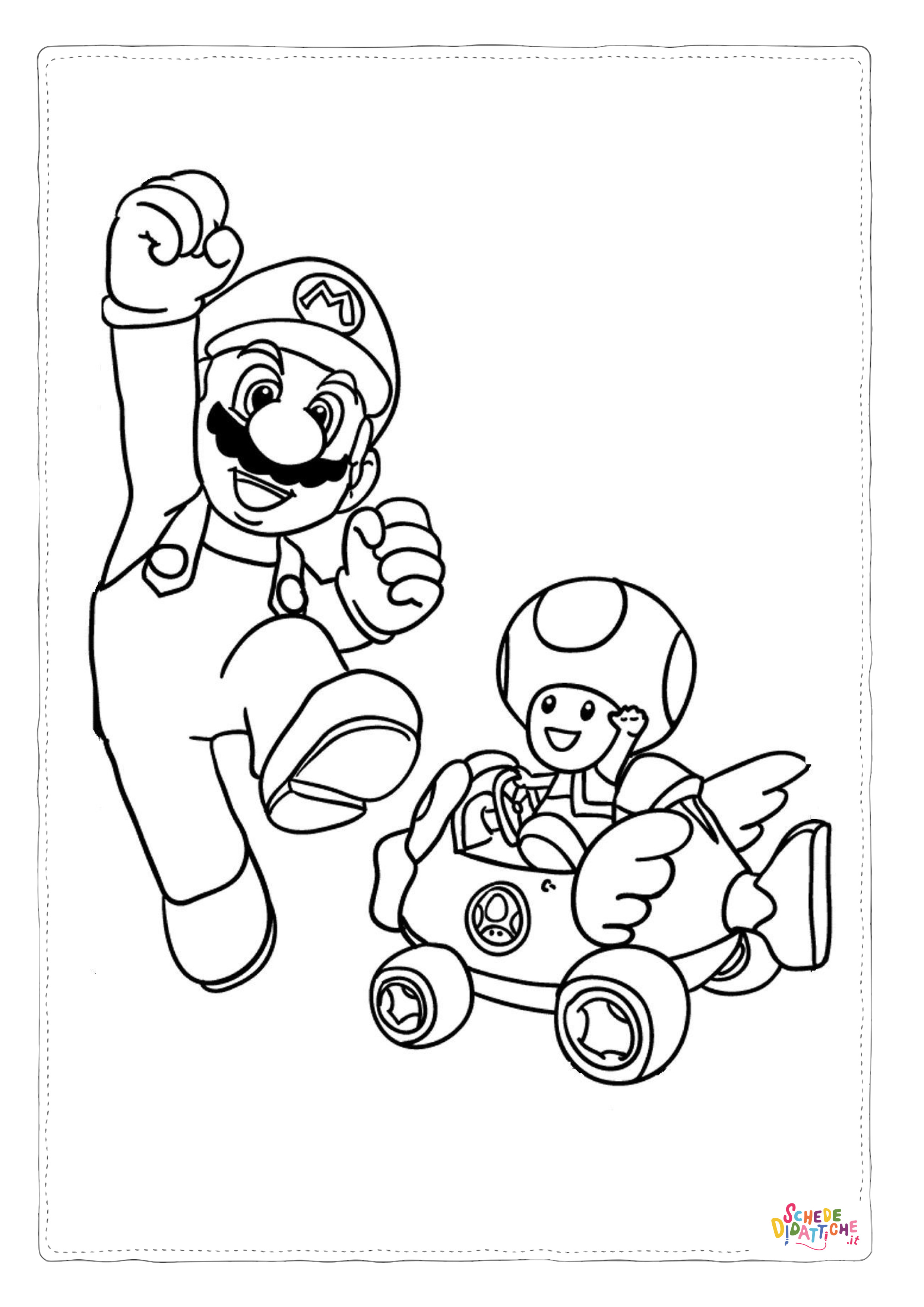 Disegno "Disegno di Super Mario da stampare e colorare 20" Disegno di Super Mario da stampare e colorare 20