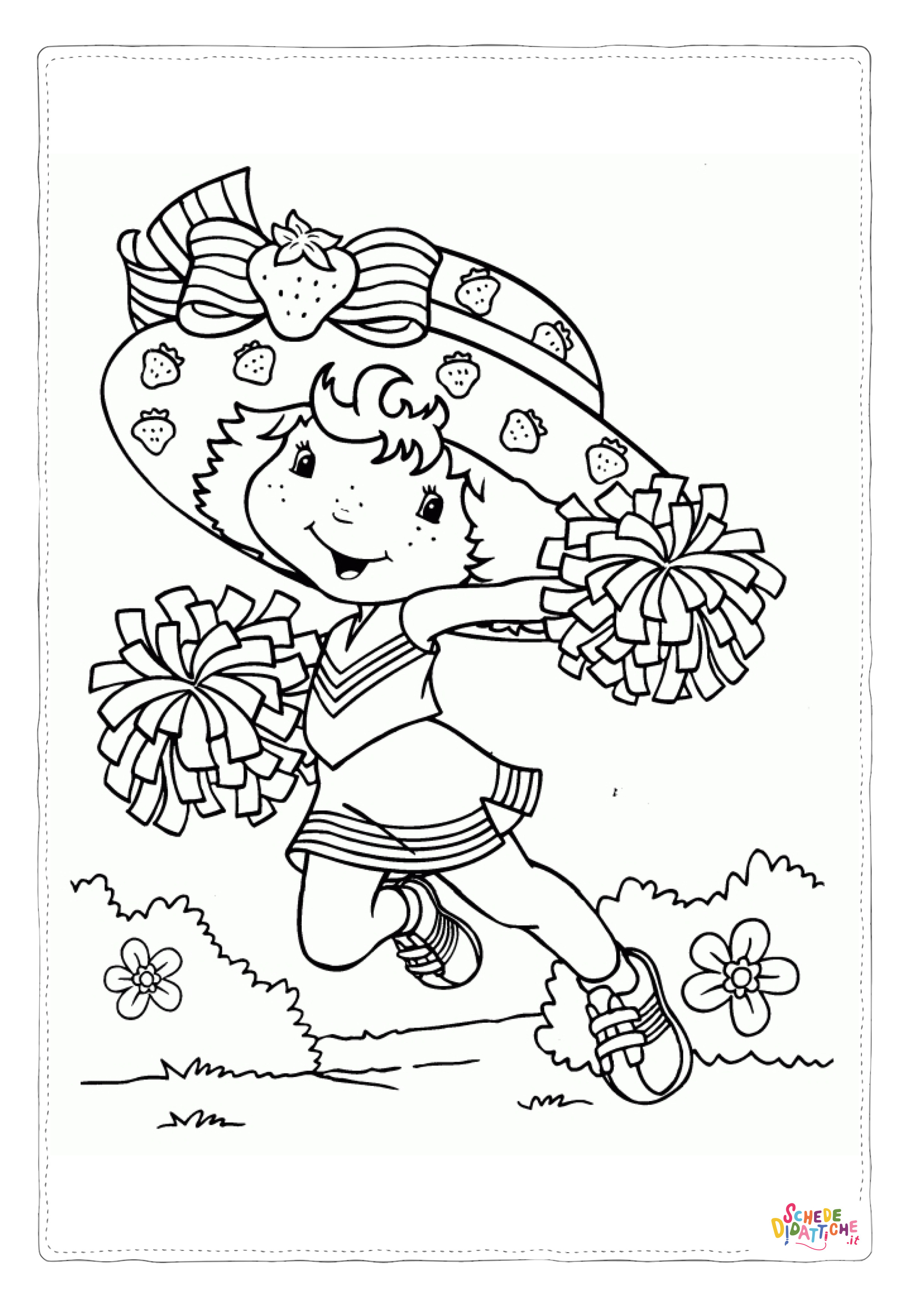 Disegno "Disegno di Fragolina da stampare e colorare" Disegno di Fragolina da stampare e colorare