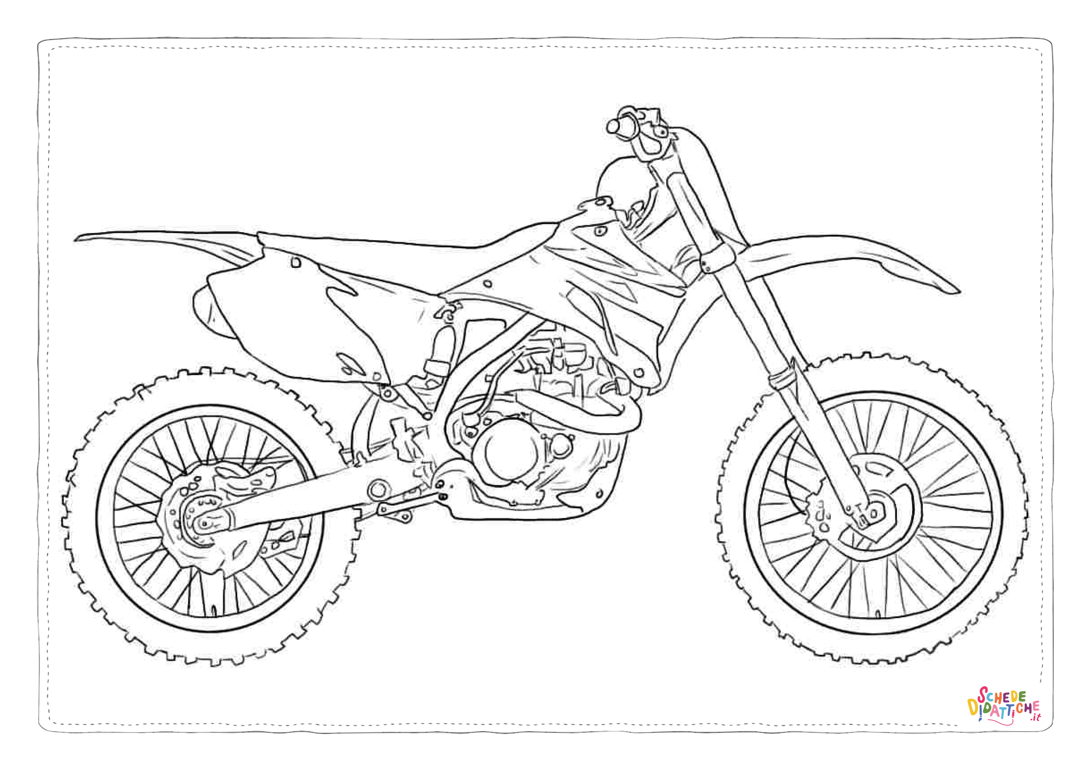 Disegno "Disegno di moto da stampare e colorare 59" Disegno di moto da stampare e colorare 59
