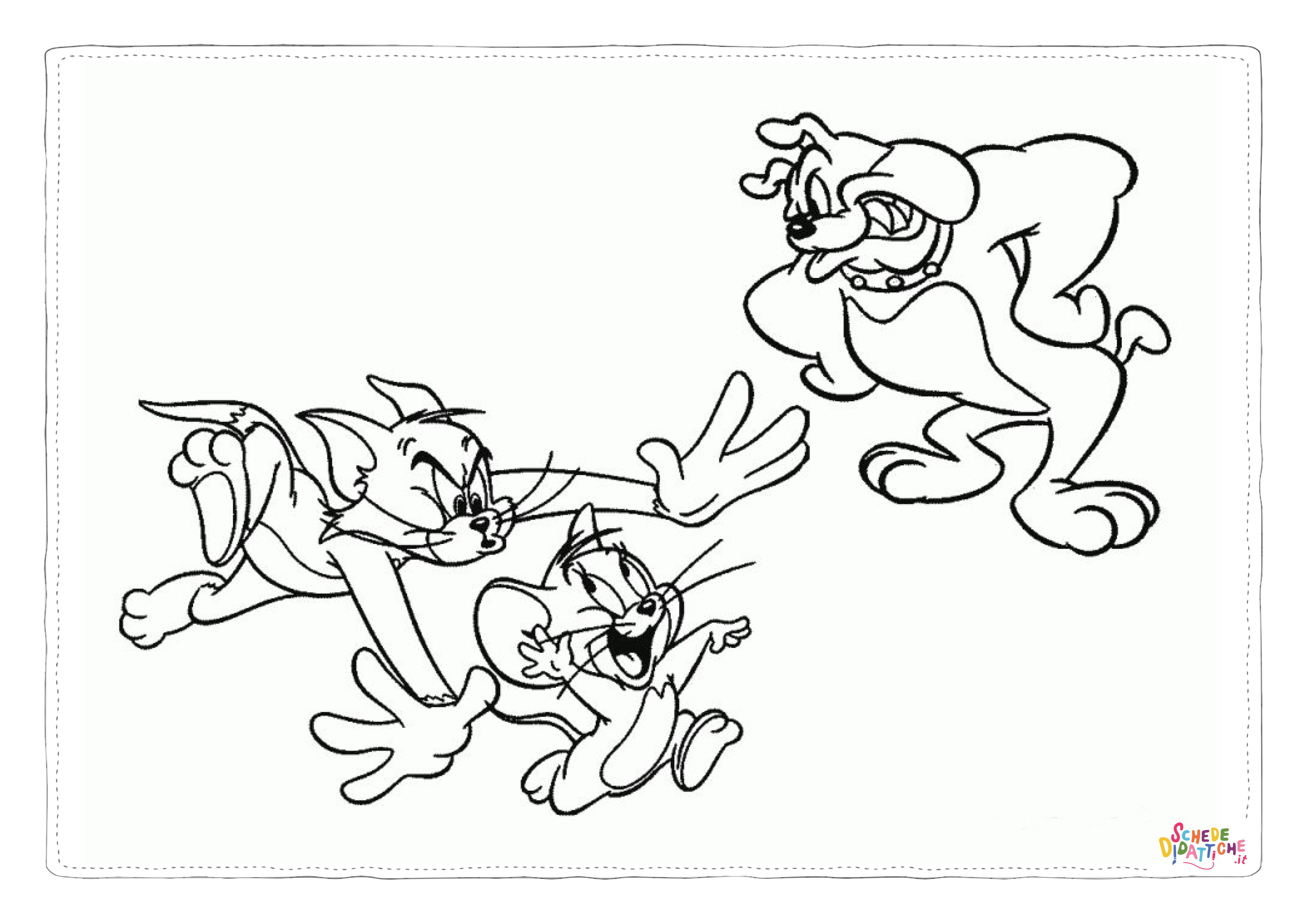 Disegno di Tom e Jerry da stampare e colorare 45