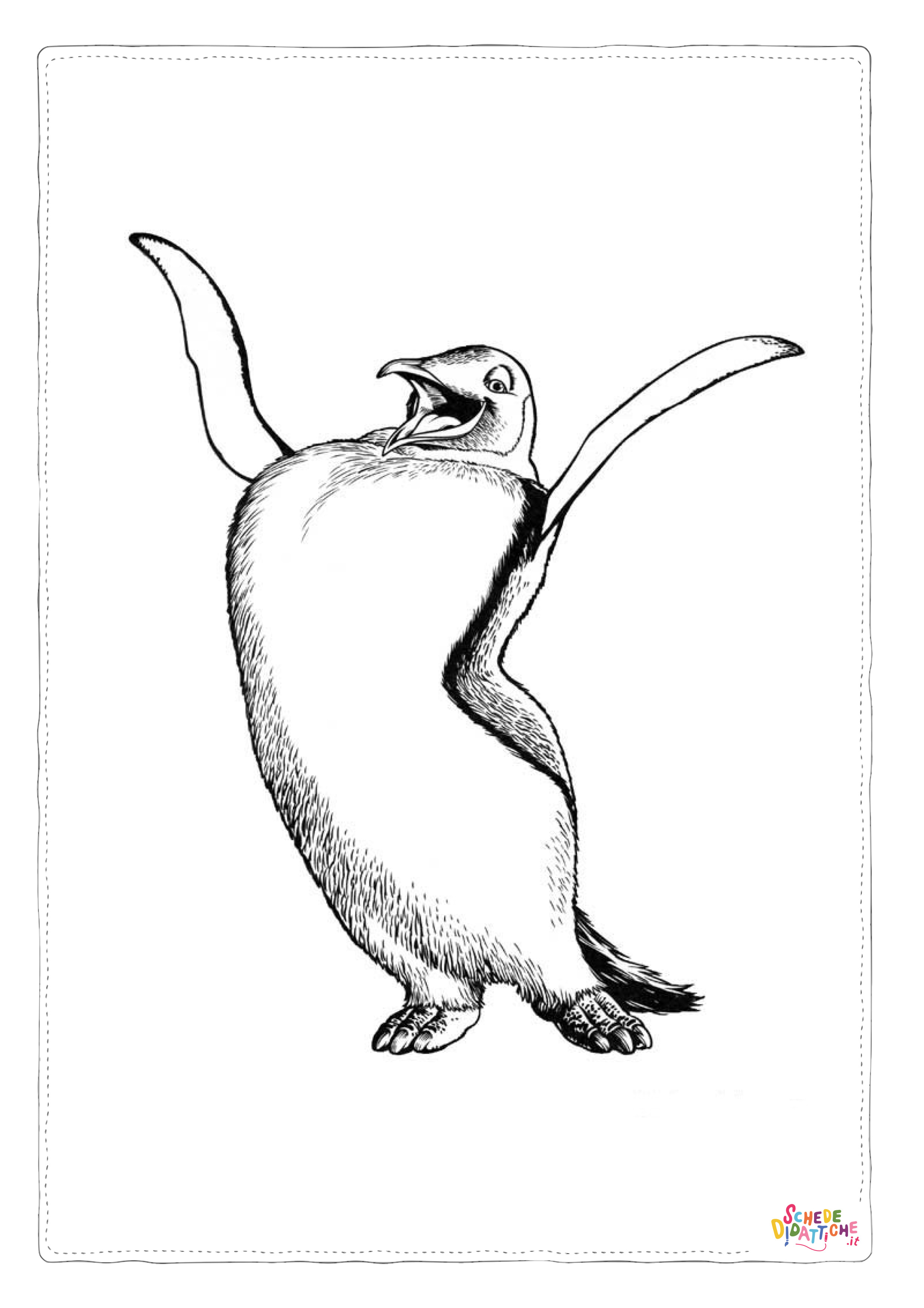 Disegno di pinguino da stampare e colorare 33