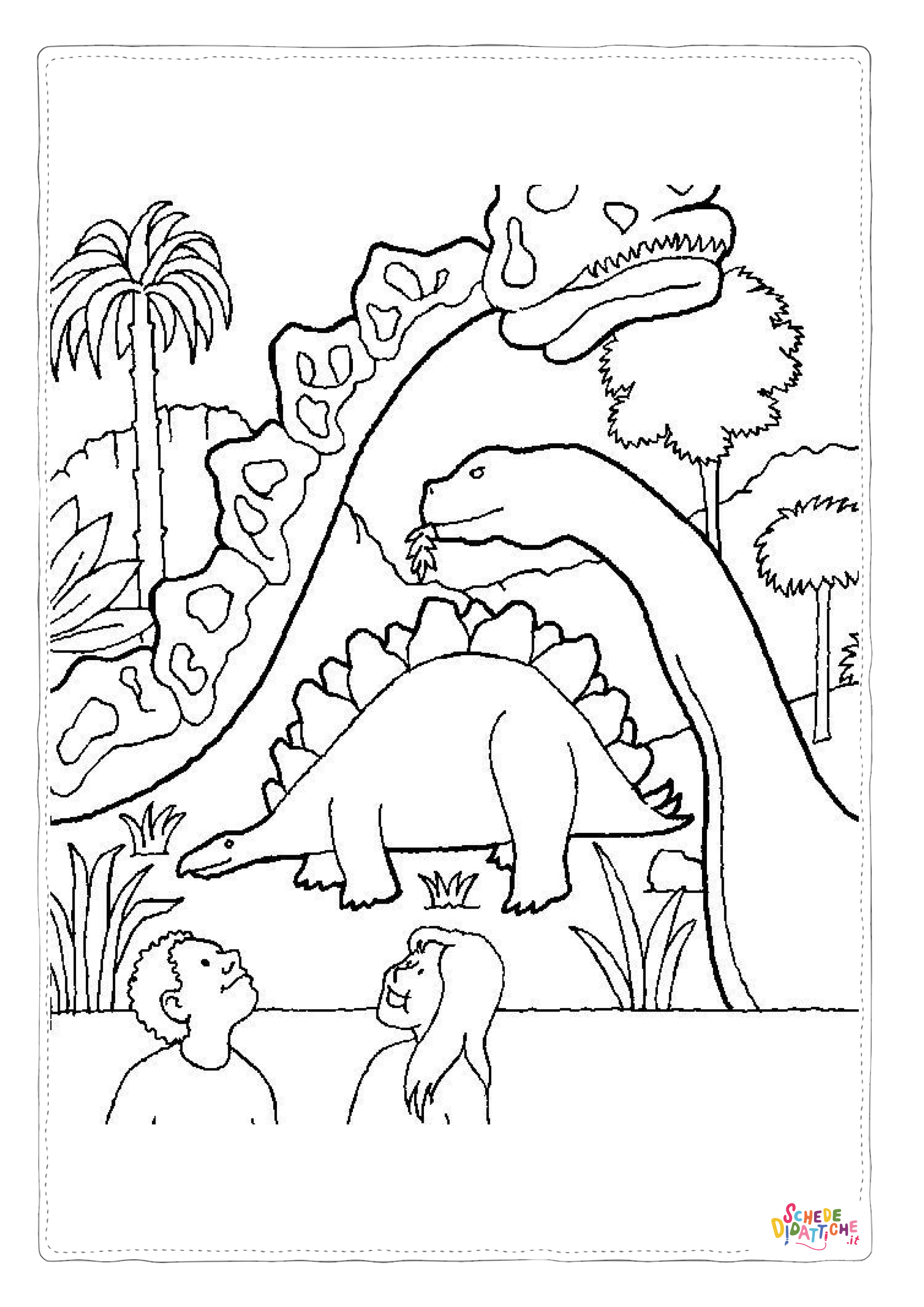 Disegno di Stegosauro da stampare e colorare 32