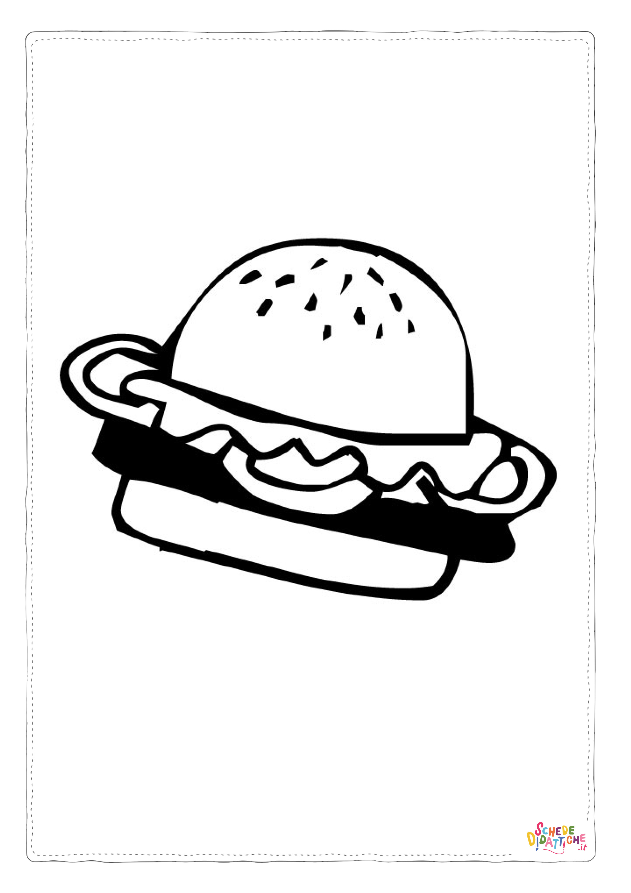 Disegno "Disegno di fast food da stampare e colorare 31" Disegno di fast food da stampare e colorare 31