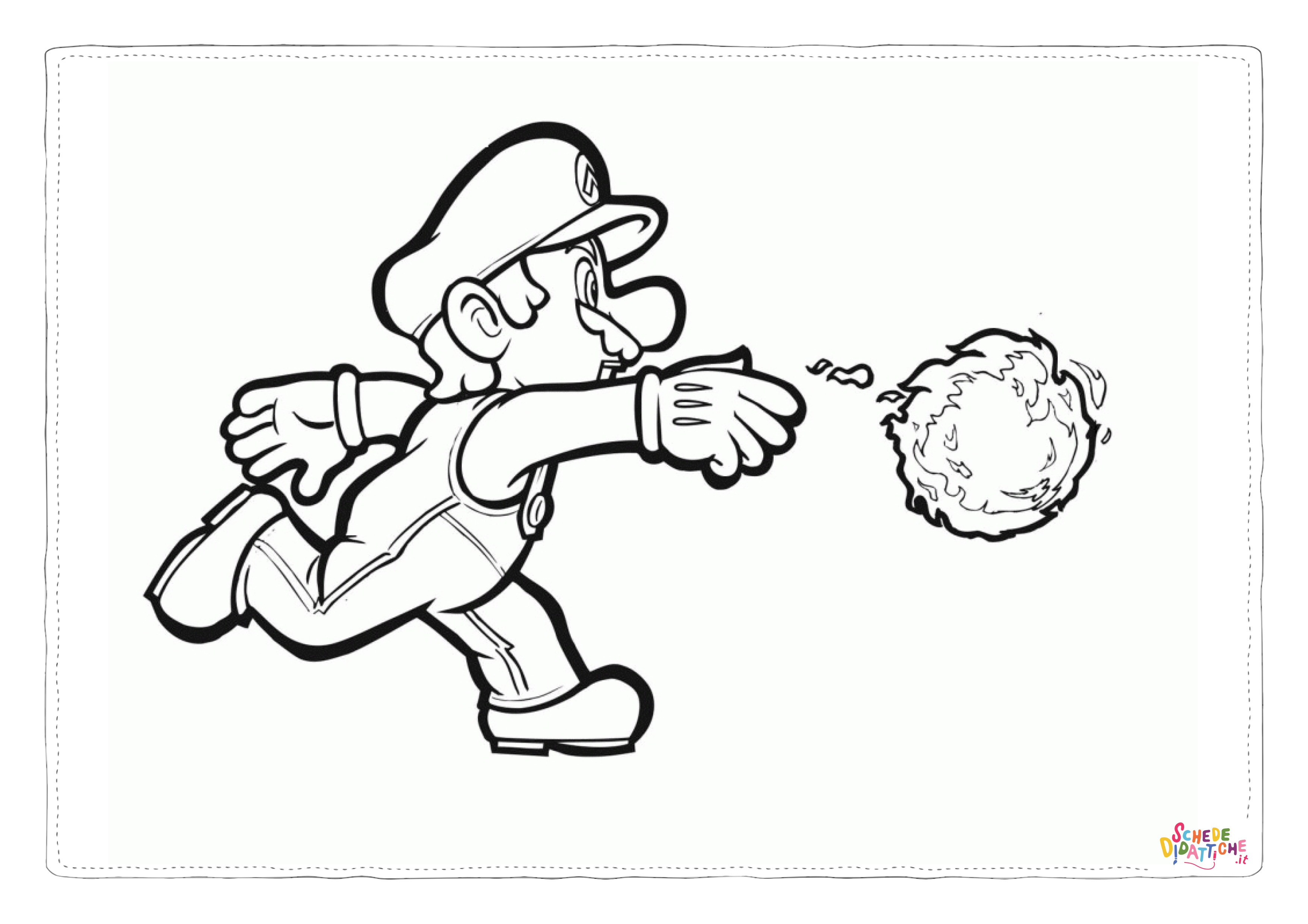 Disegno "Disegno di Super Mario da stampare e colorare 94" Disegno di Super Mario da stampare e colorare 94