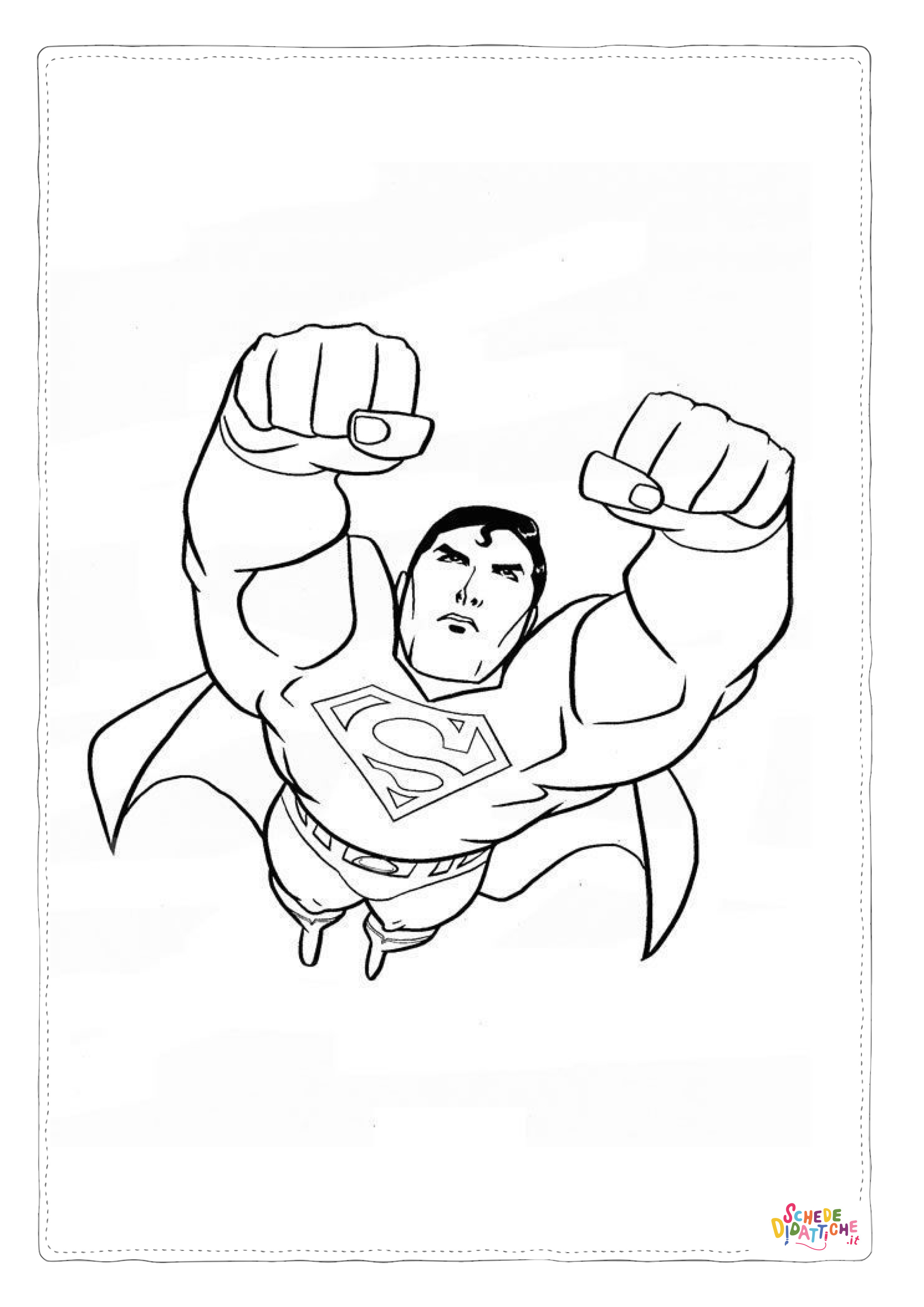 Disegno di Superman da stampare e colorare 68