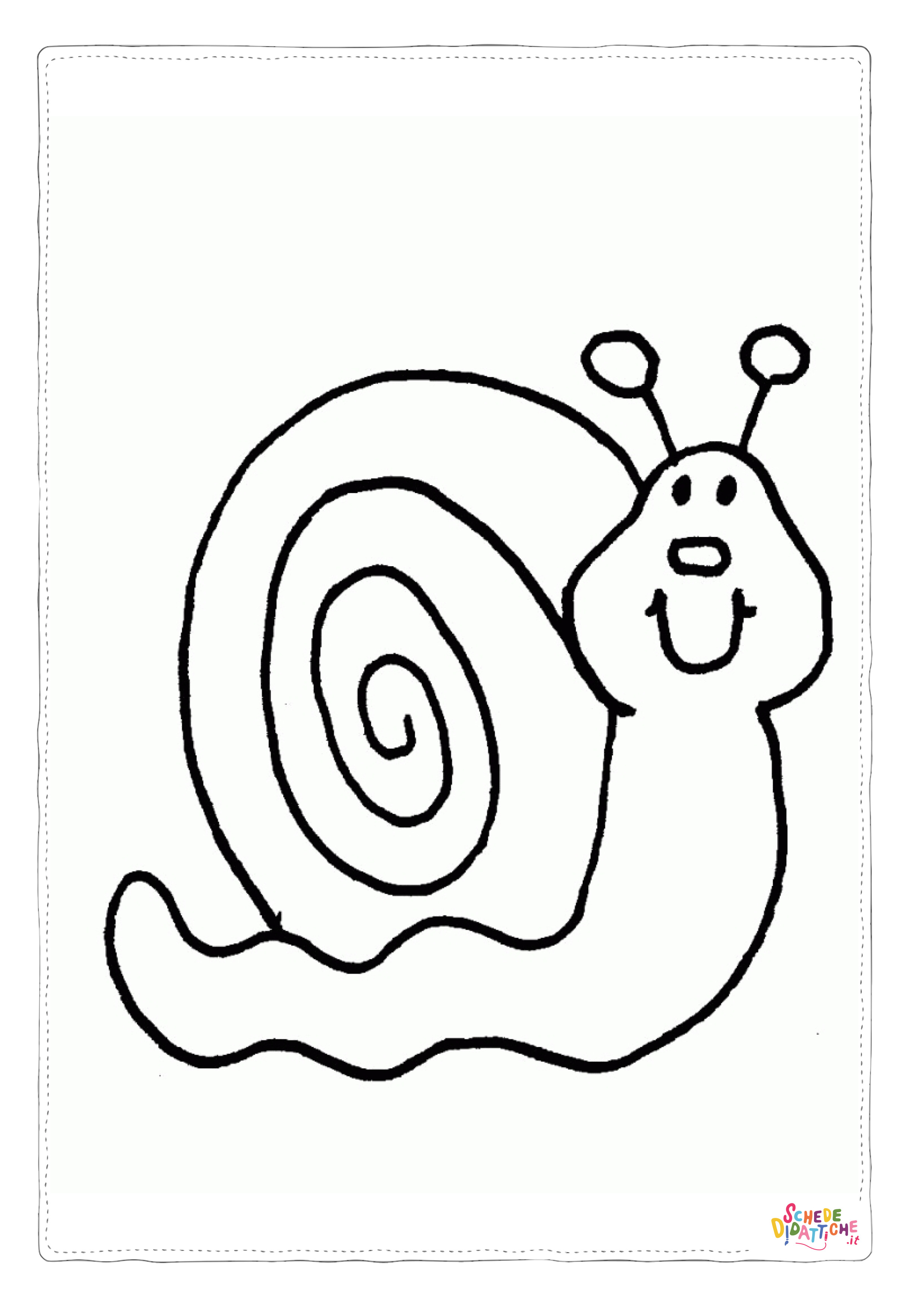 Disegno di lumaca da stampare e colorare 8