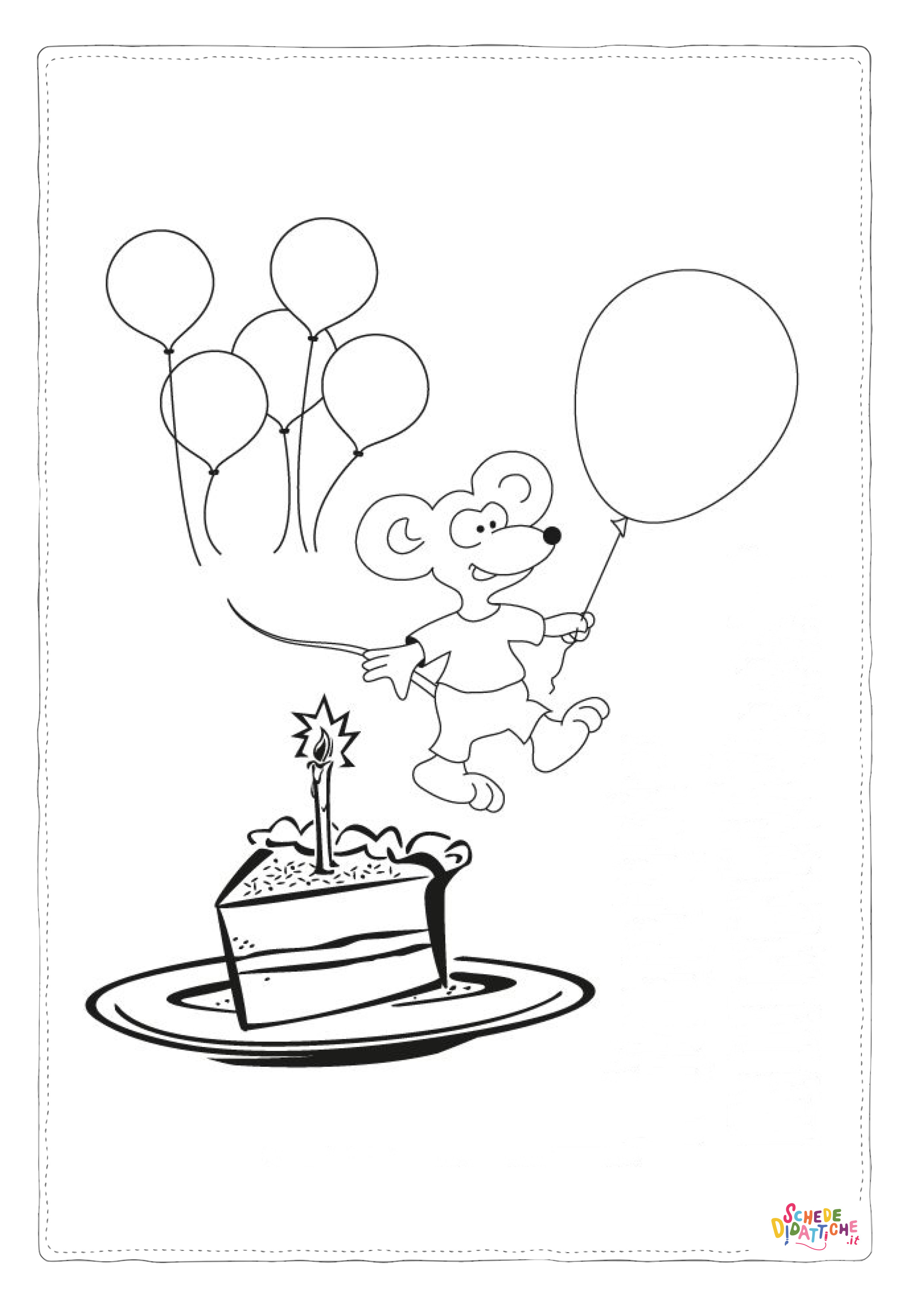 Disegno "Disegno di compleanno da stampare e colorare 101" Disegno di compleanno da stampare e colorare 101