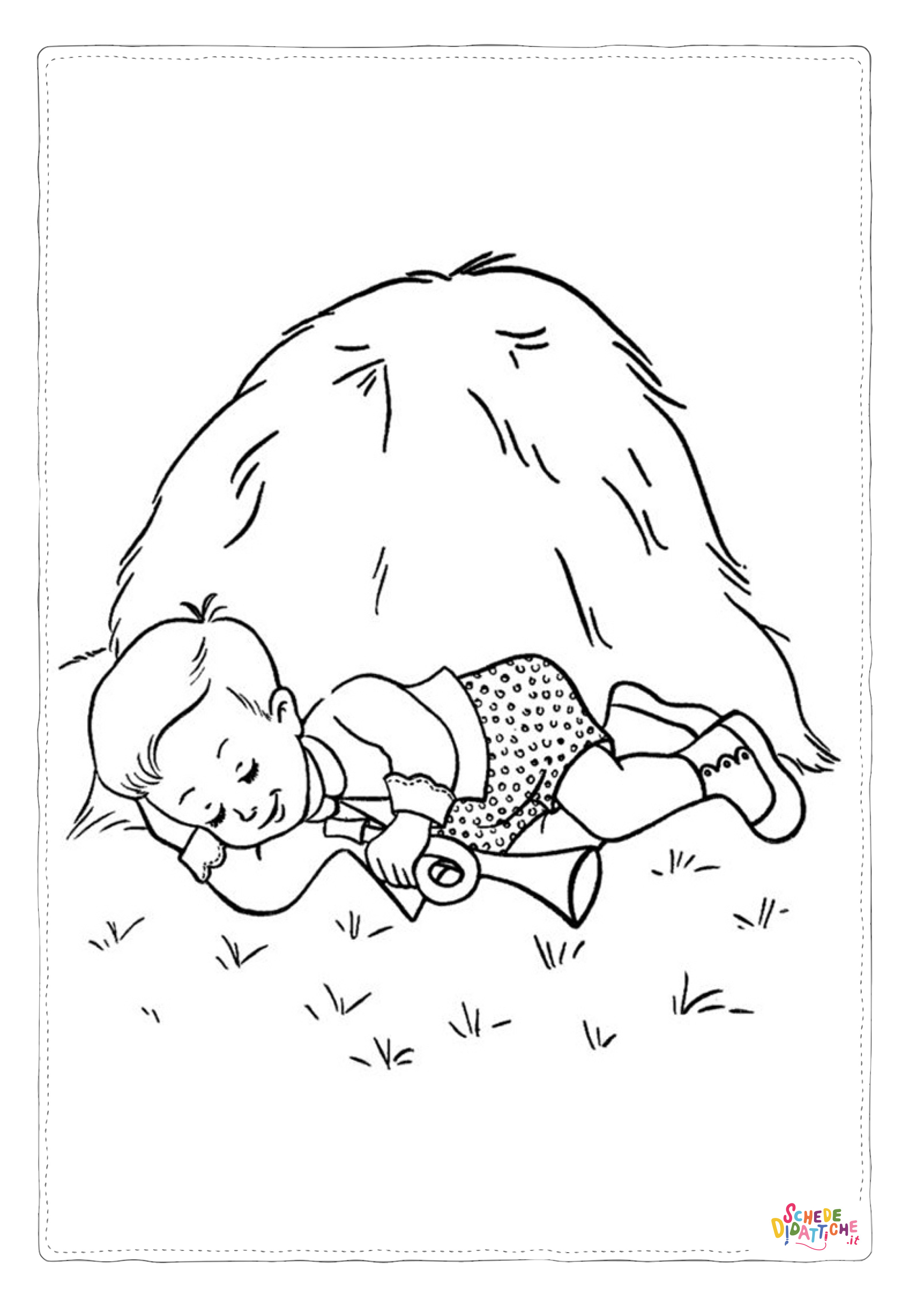 Disegno "Disegno di bambino da stampare e colorare 78" Disegno di bambino da stampare e colorare 78