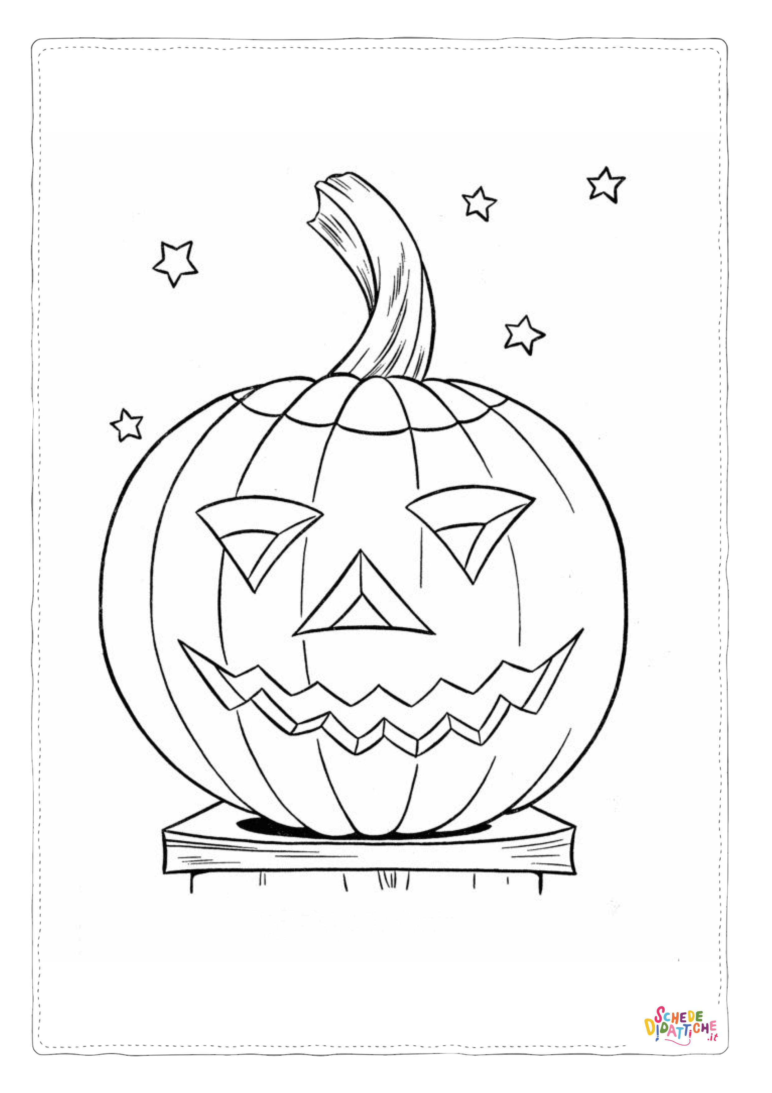 Disegno "Disegno di zucca di Halloween da stampare e colorare 187" Disegno di zucca di Halloween da stampare e colorare 187