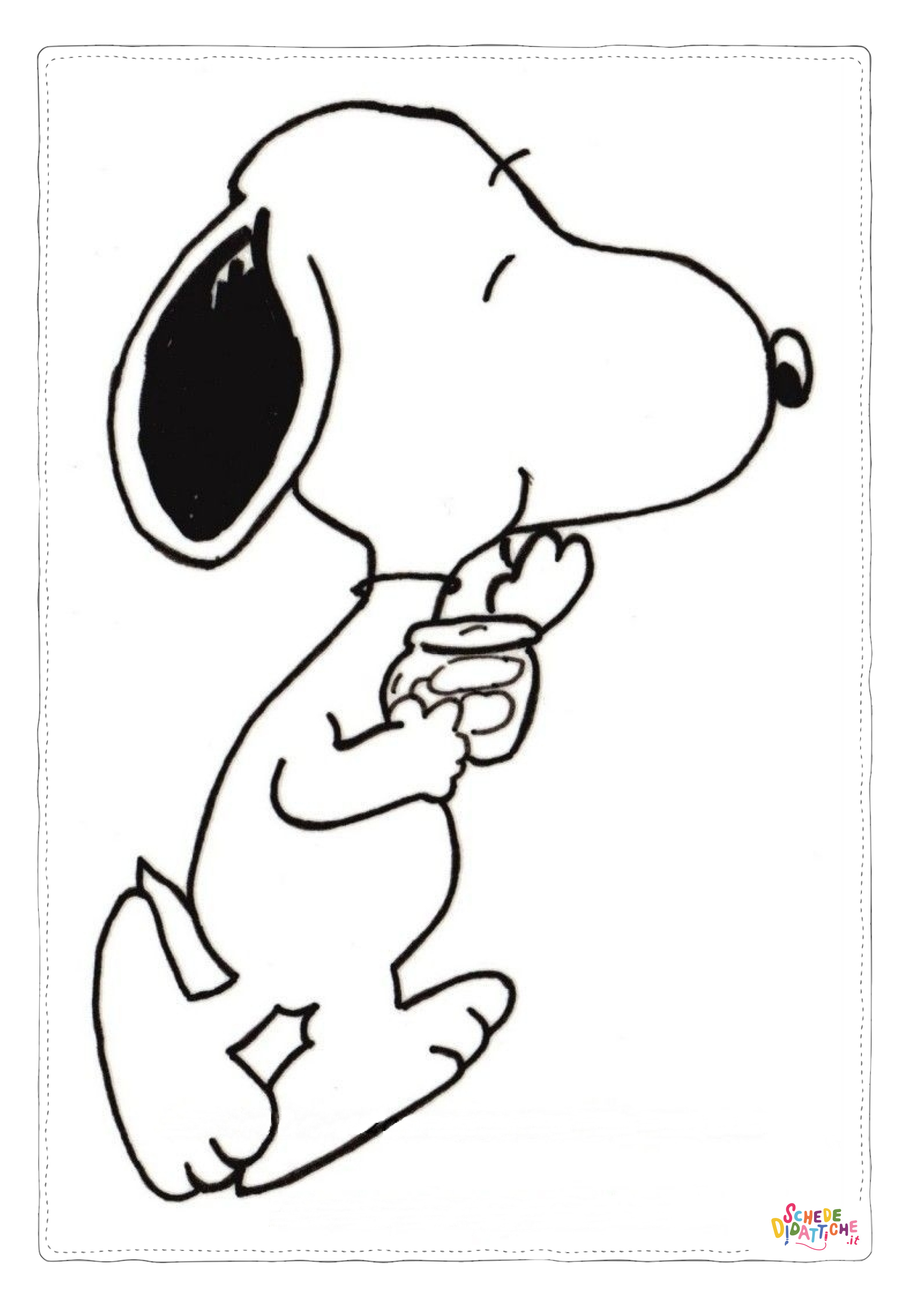 Disegno "Disegno di Snoopy da stampare e colorare 40" Disegno di Snoopy da stampare e colorare 40