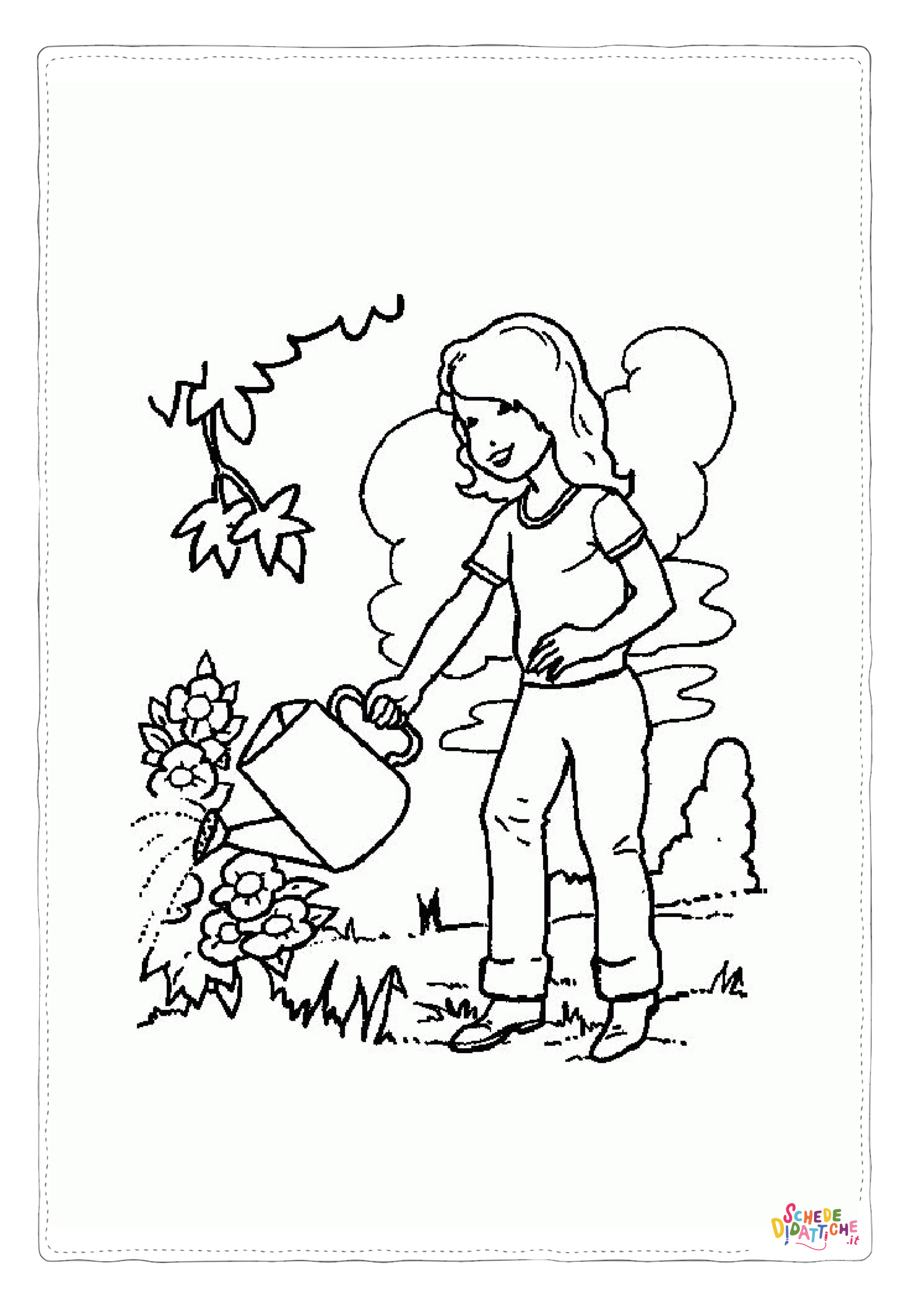 Disegno di giardiniere da stampare e colorare 25