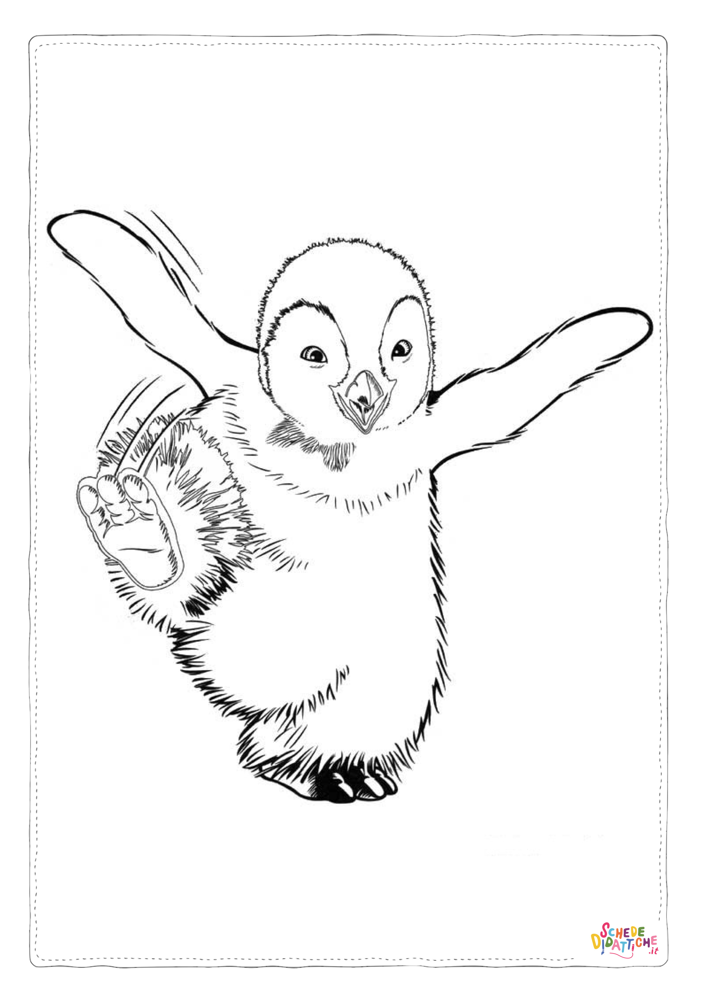 Disegno "Disegno di pinguino da stampare e colorare 31" Disegno di pinguino da stampare e colorare 31
