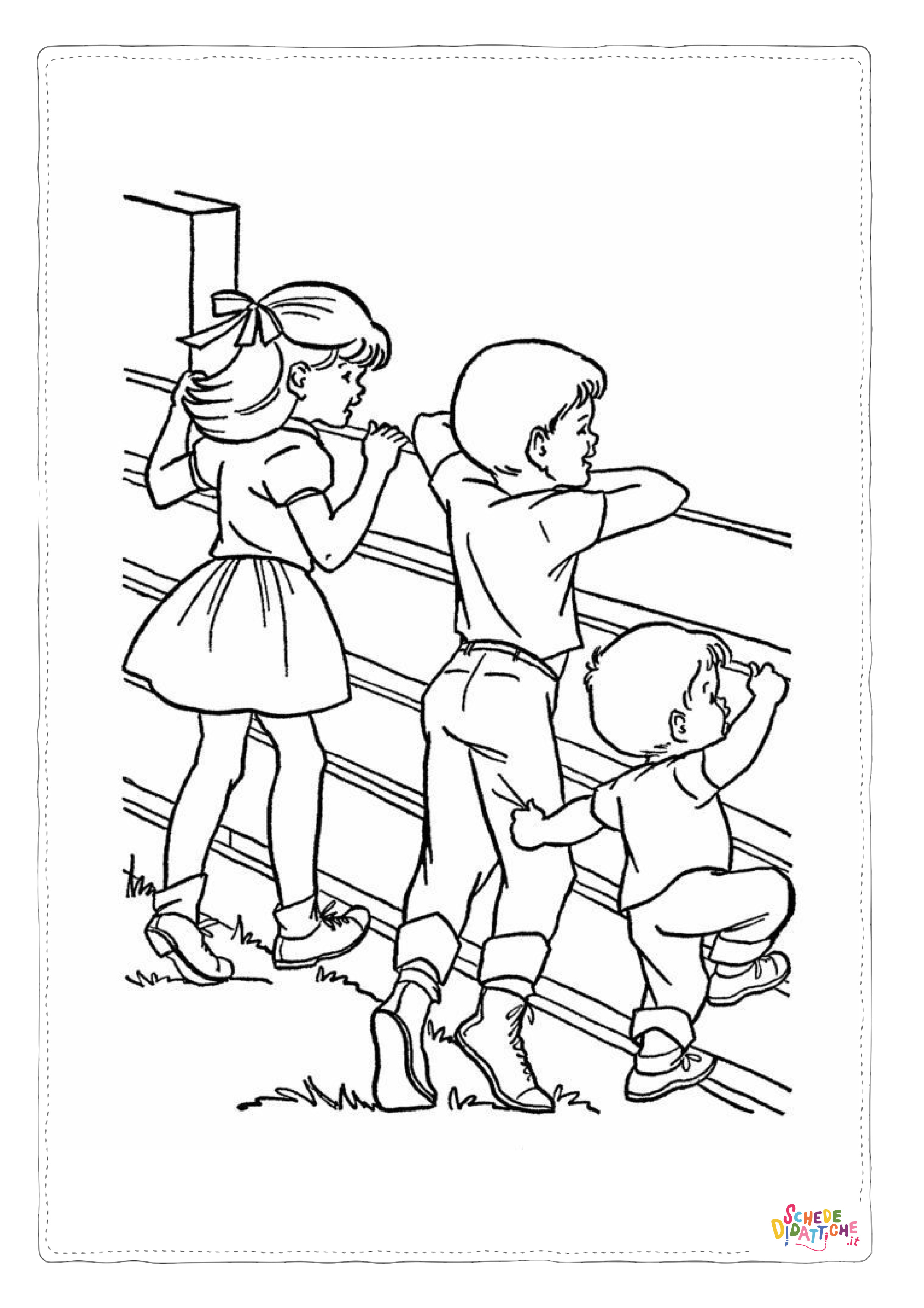 Disegno "Disegno di bambino da stampare e colorare 107" Disegno di bambino da stampare e colorare 107