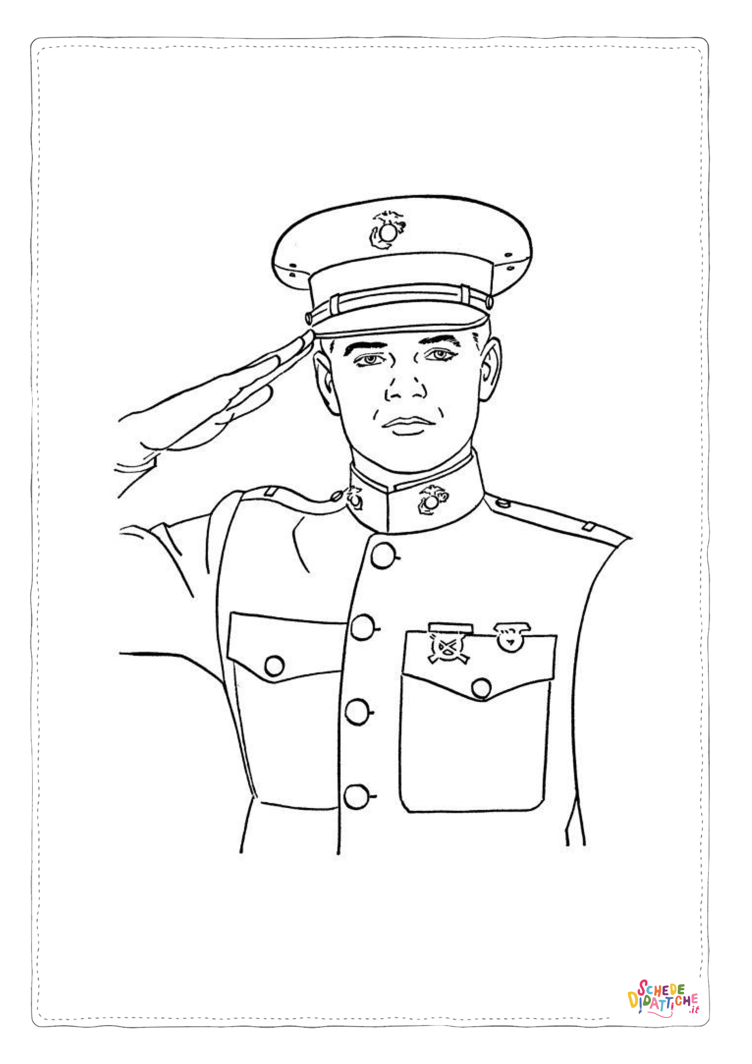 Disegno di soldato da stampare e colorare 53