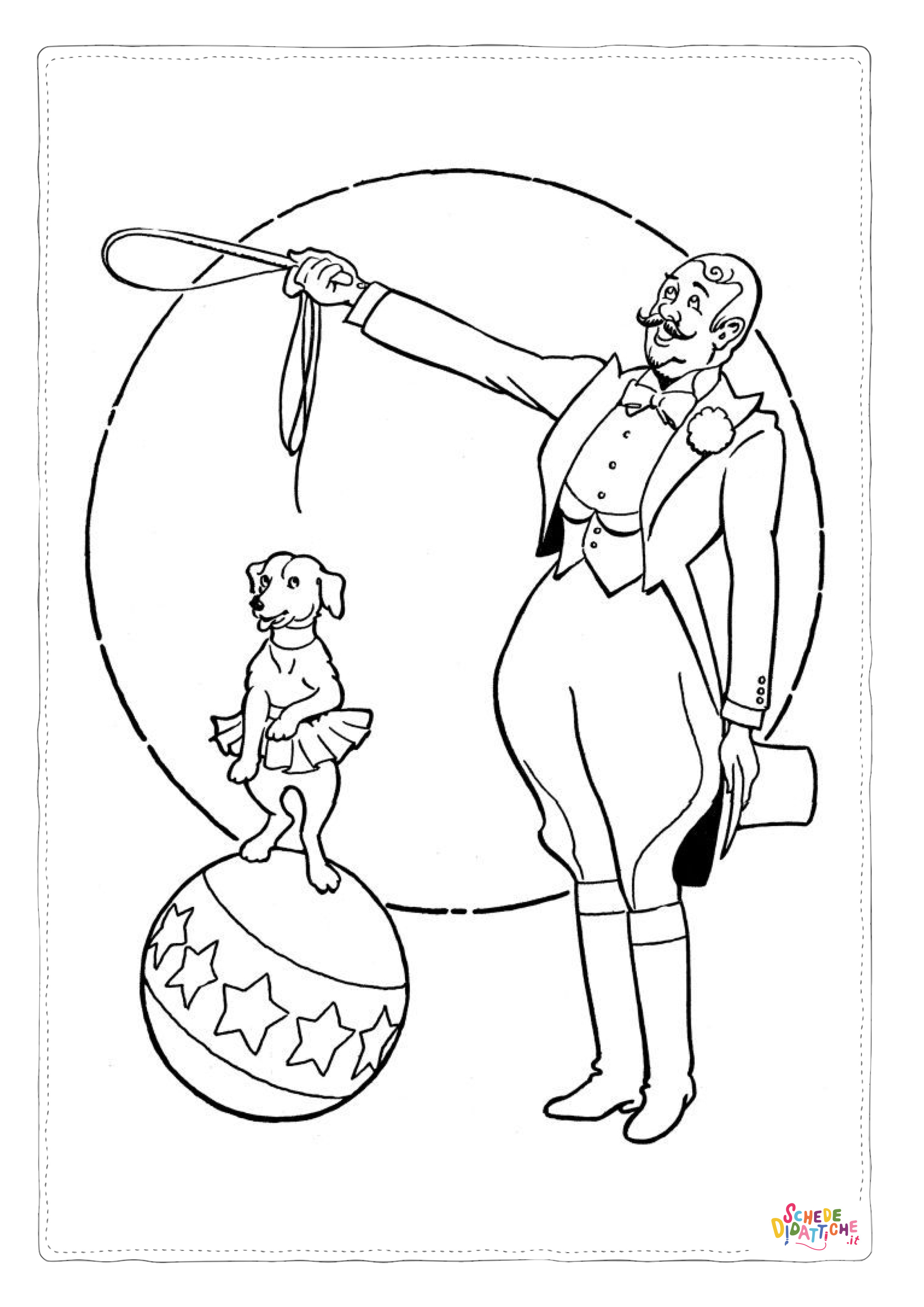 Disegno di circense da stampare e colorare 3