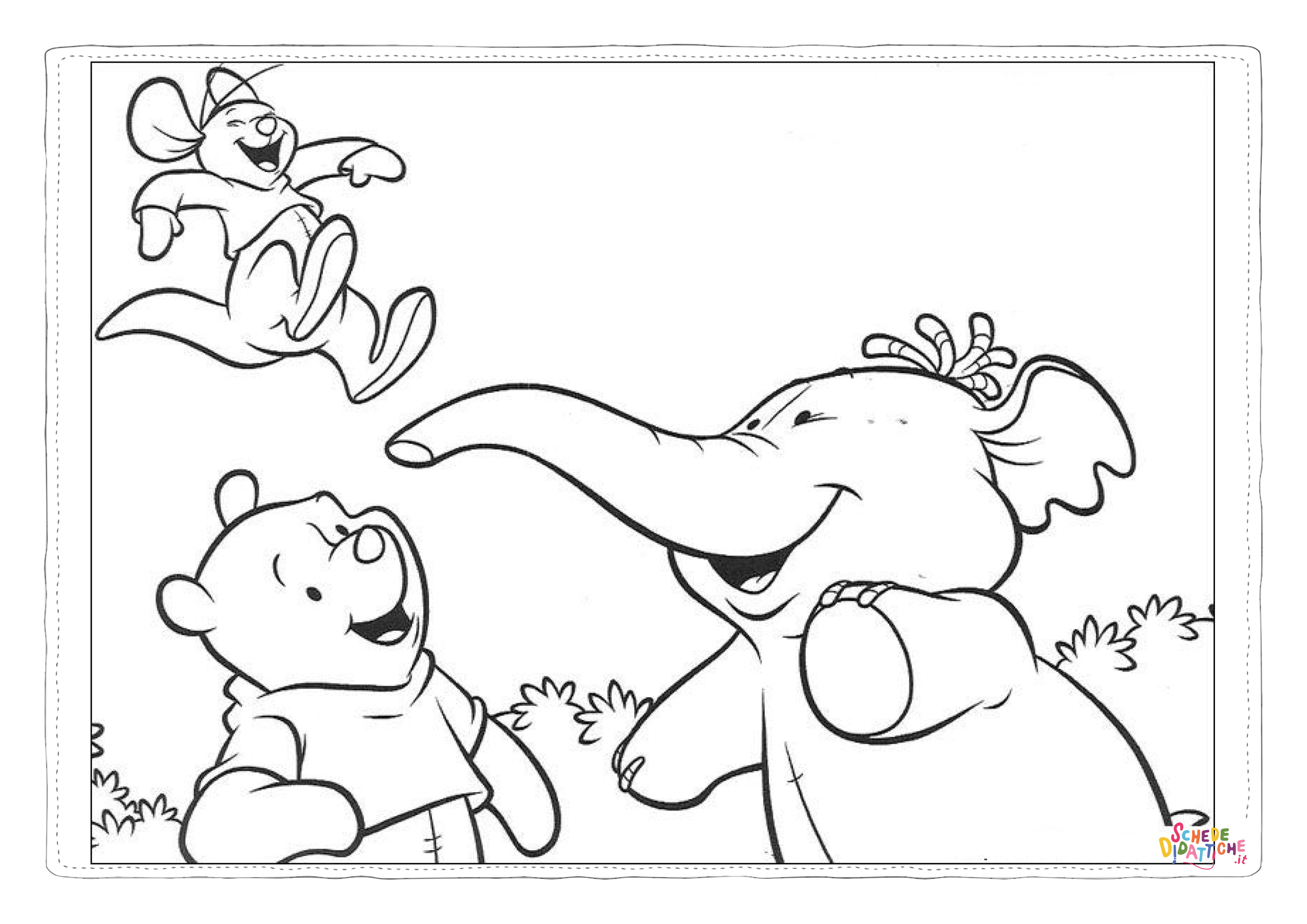 Disegno "Disegno di Dumbo da stampare e colorare 48" Disegno di Dumbo da stampare e colorare 48