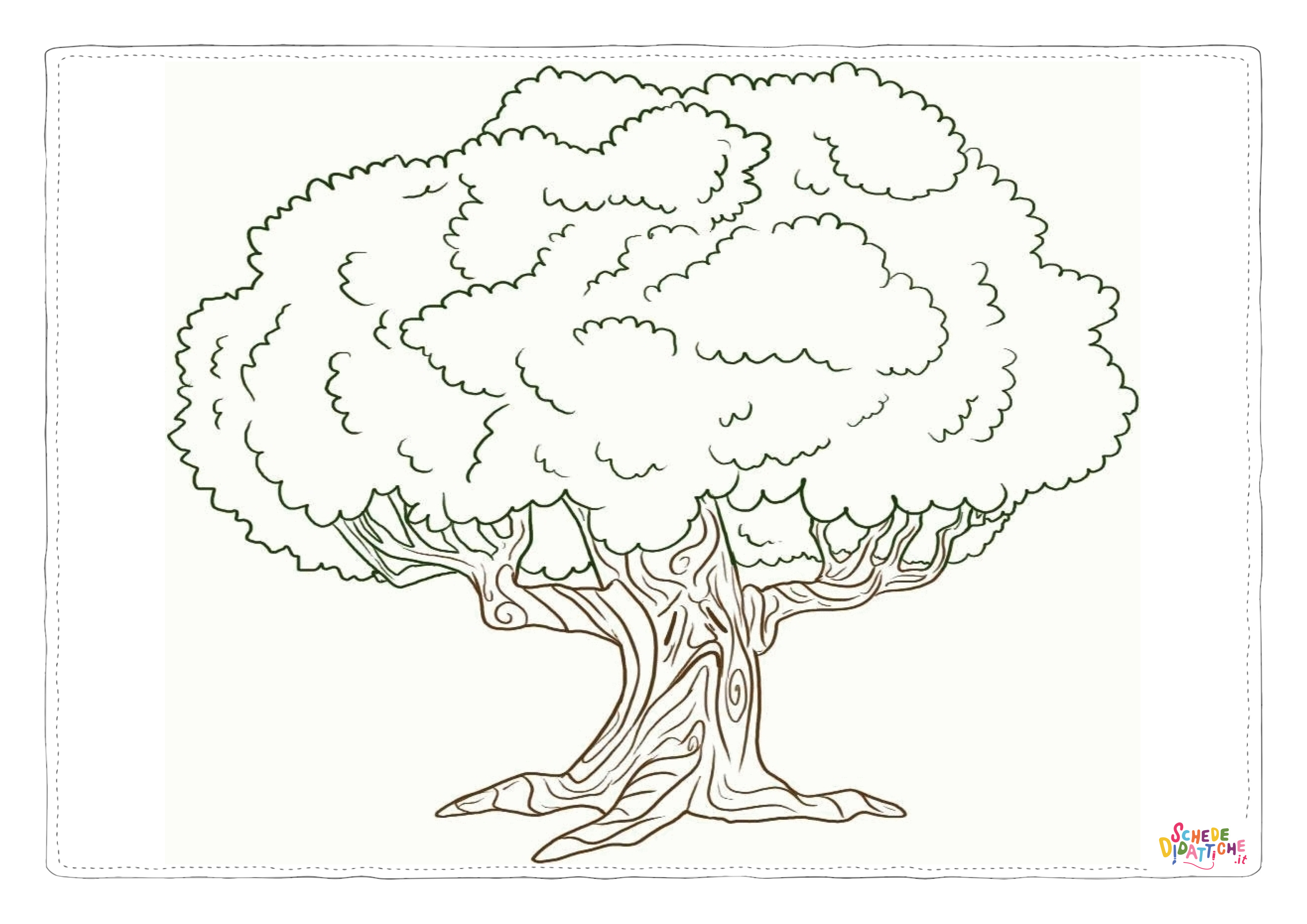 Disegno "Disegno di albero da stampare e colorare 79" Disegno di albero da stampare e colorare 79