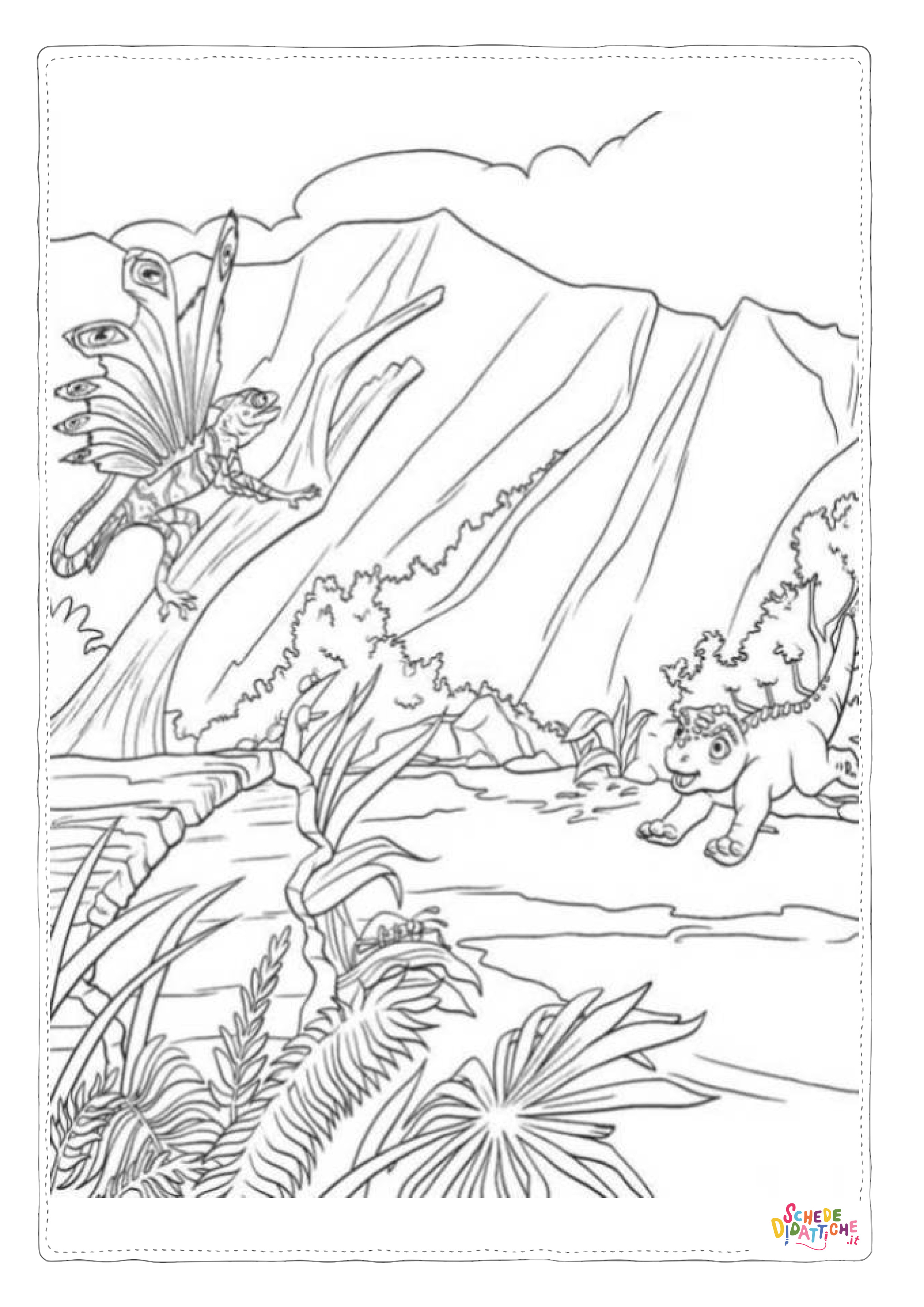 Disegno di Dinosauri - Il film da stampare e colorare 8