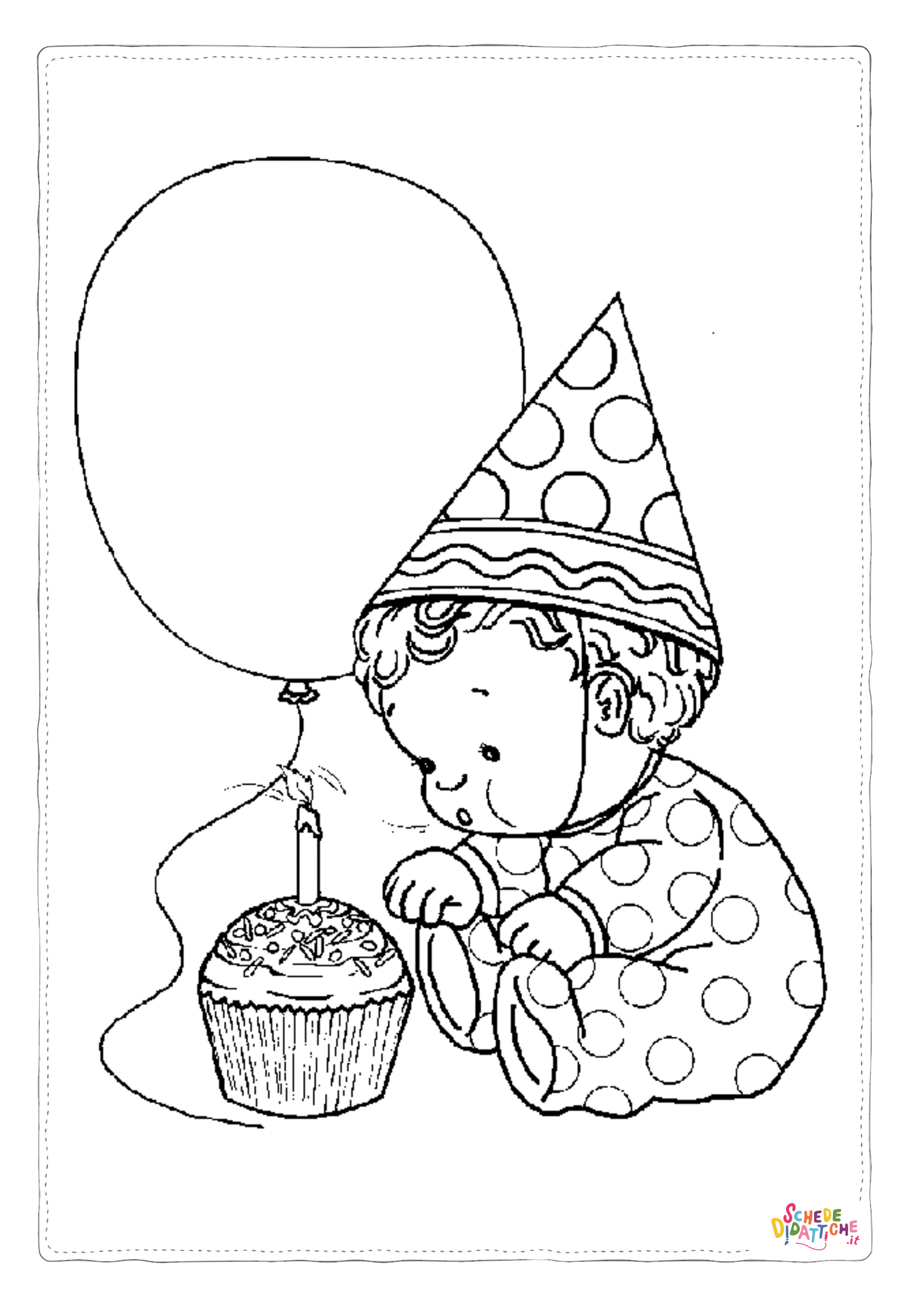 Disegno "Disegno di compleanno da stampare e colorare 14" Disegno di compleanno da stampare e colorare 14