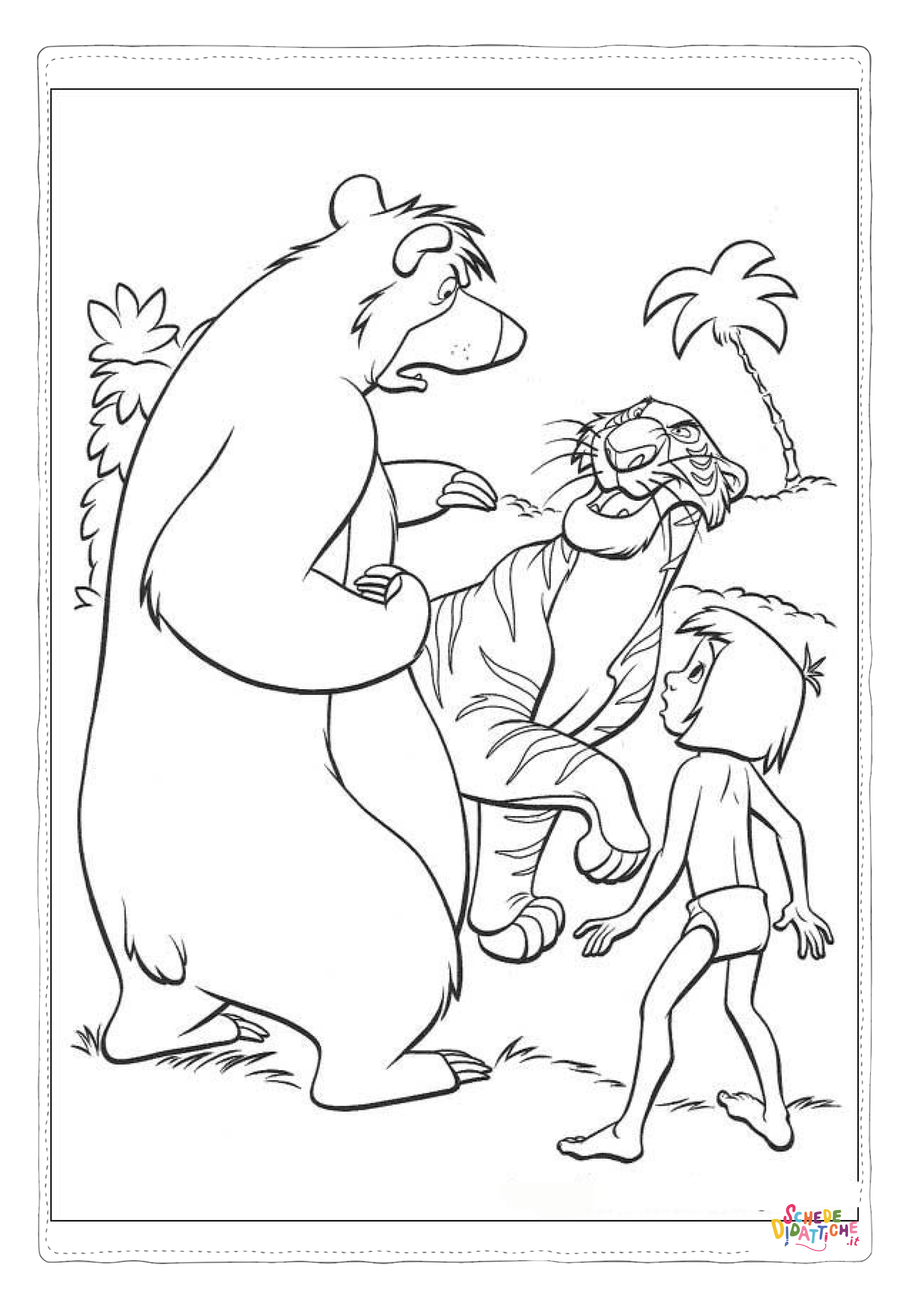 Disegno "Disegno di Il libro della giungla da stampare e colorare 44" Disegno di Il libro della giungla da stampare e colorare 44