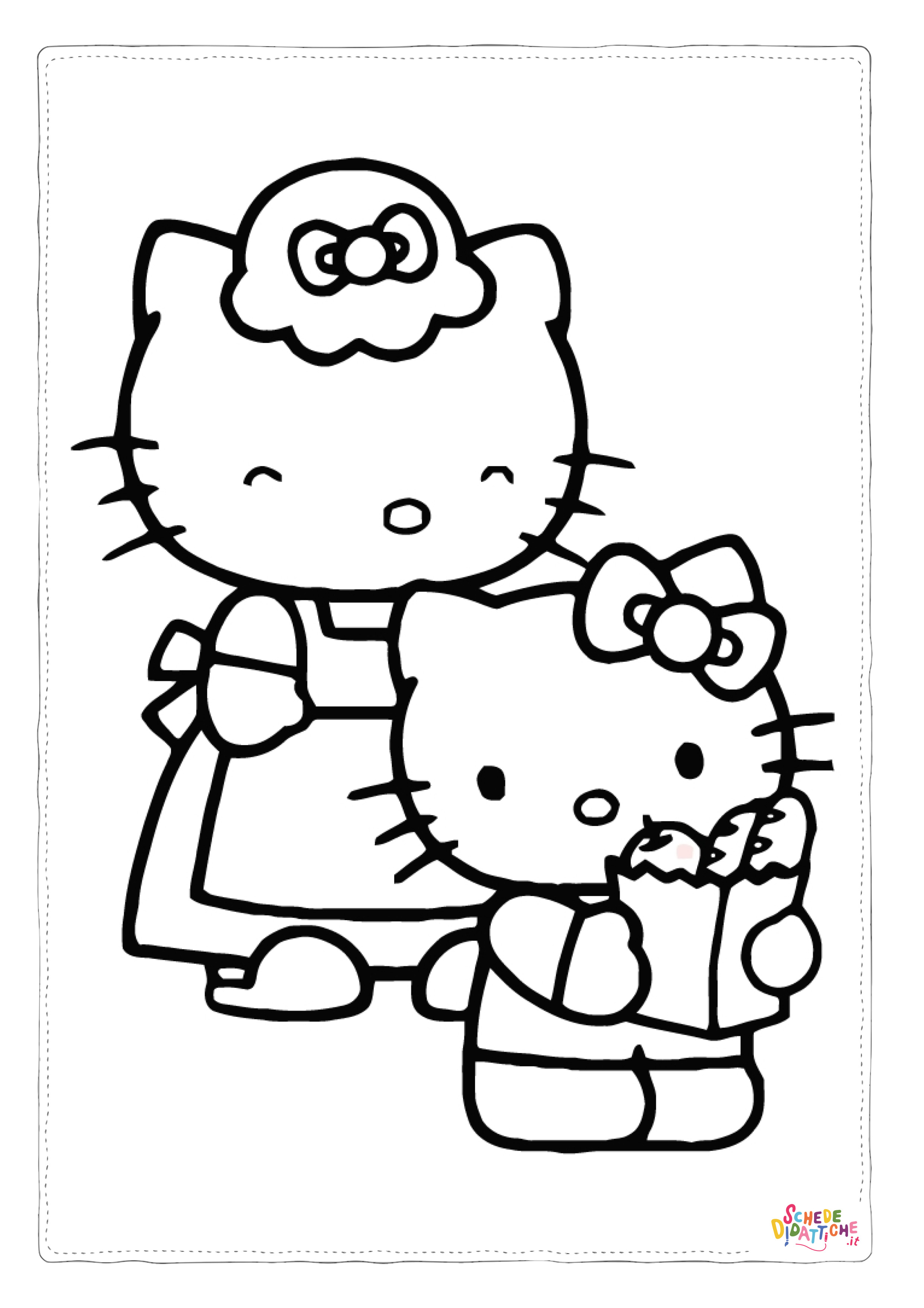 Disegno "Disegno di Hello Kitty da stampare e colorare 37" Disegno di Hello Kitty da stampare e colorare 37
