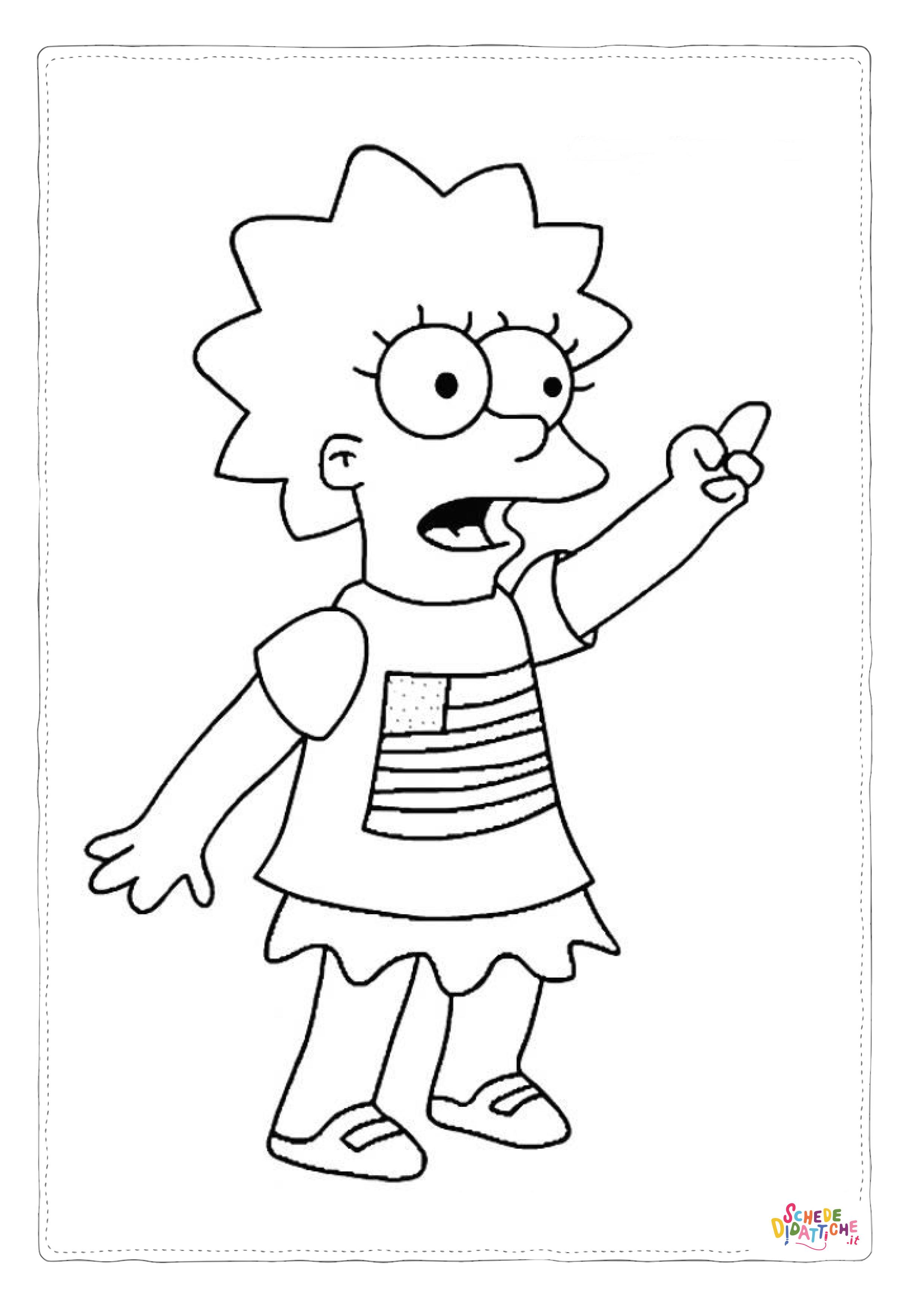 Disegno di I Simpson da stampare e colorare 50