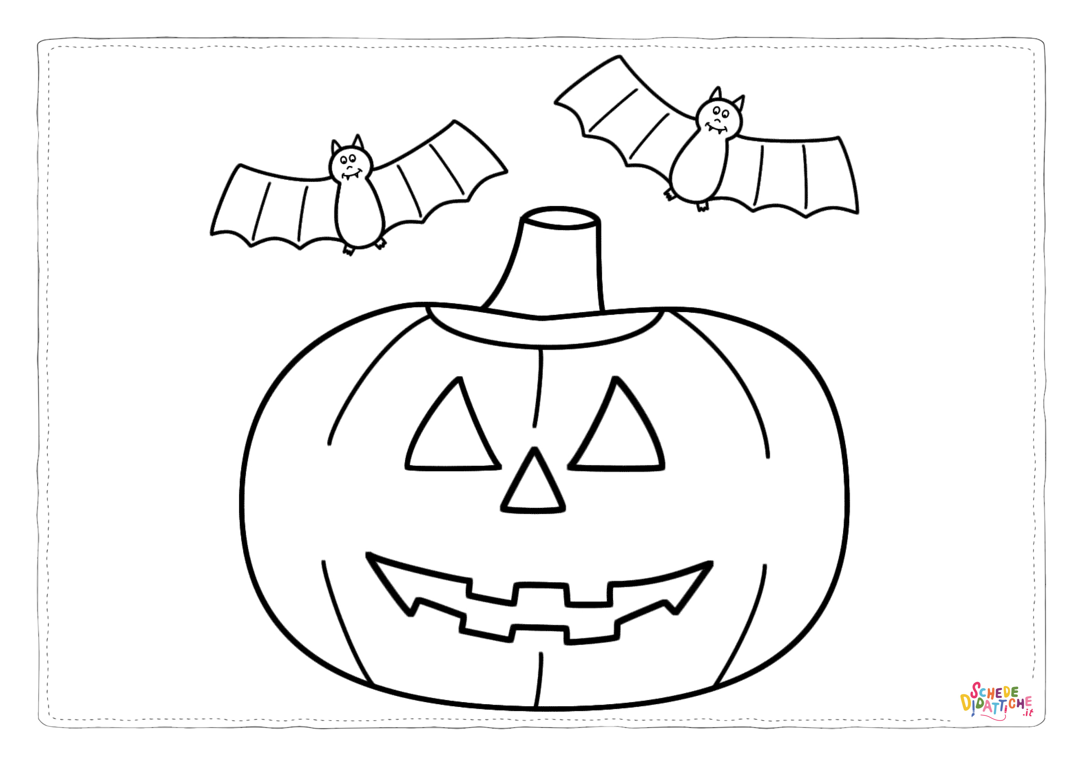 Disegno "Disegno di zucca di Halloween da stampare e colorare 96" Disegno di zucca di Halloween da stampare e colorare 96