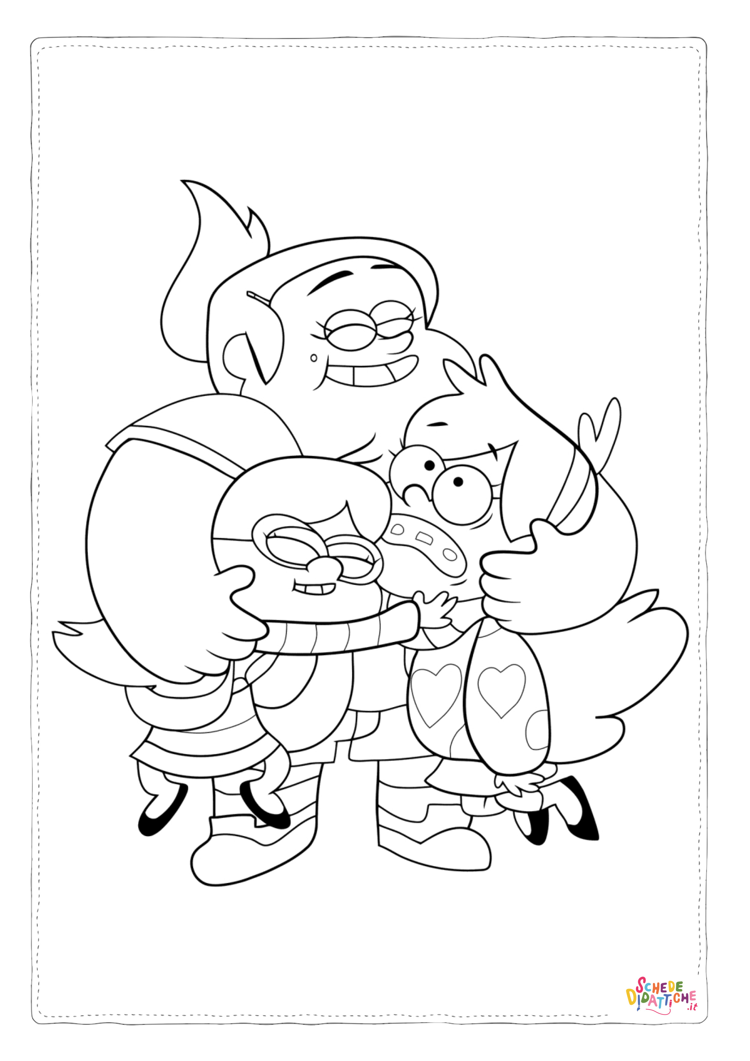 Disegno "Disegno di Gravity Falls da stampare e colorare 4" Disegno di Gravity Falls da stampare e colorare 4