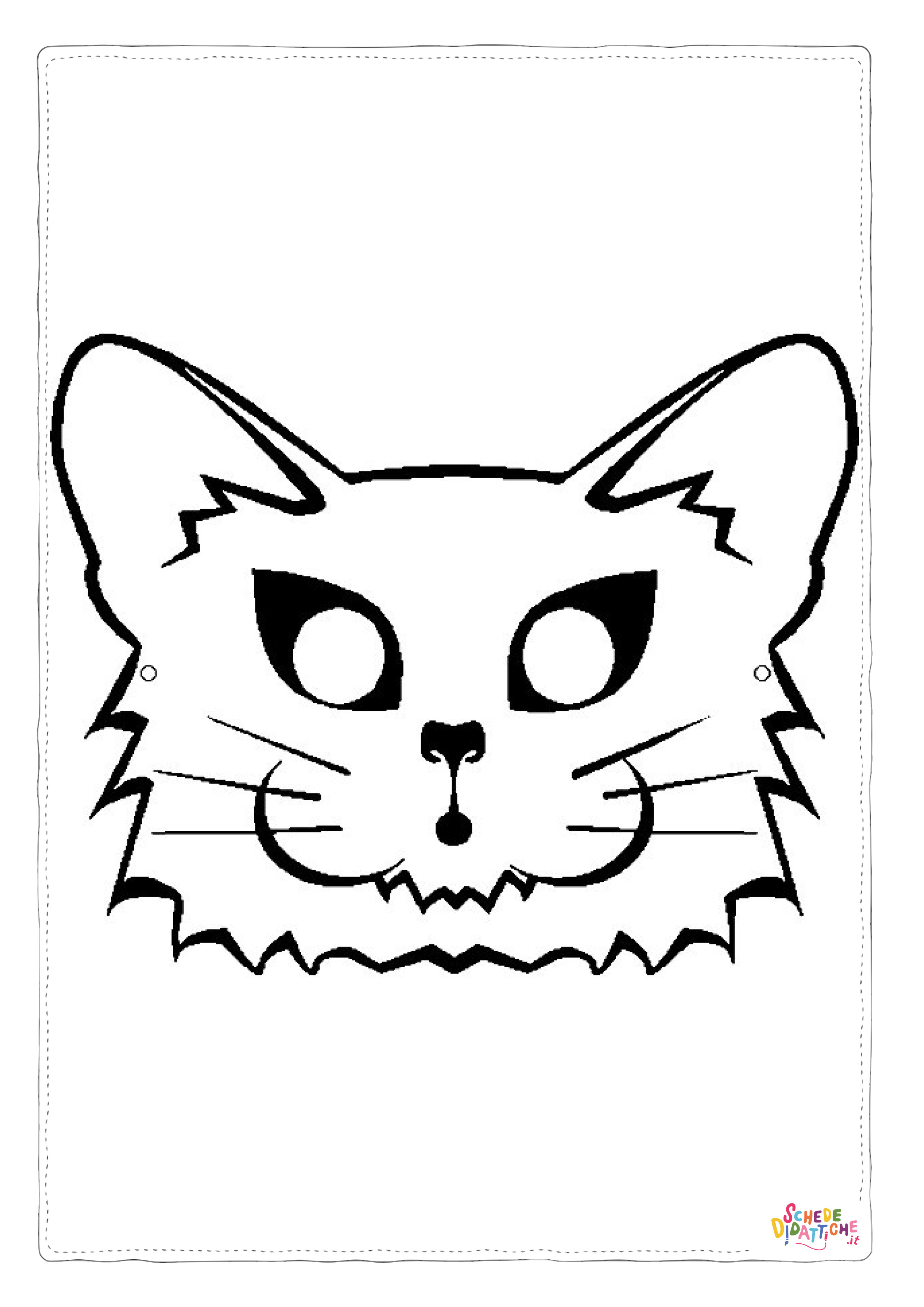 Disegno "Disegno di maschera da stampare e colorare 33" Disegno di maschera da stampare e colorare 33