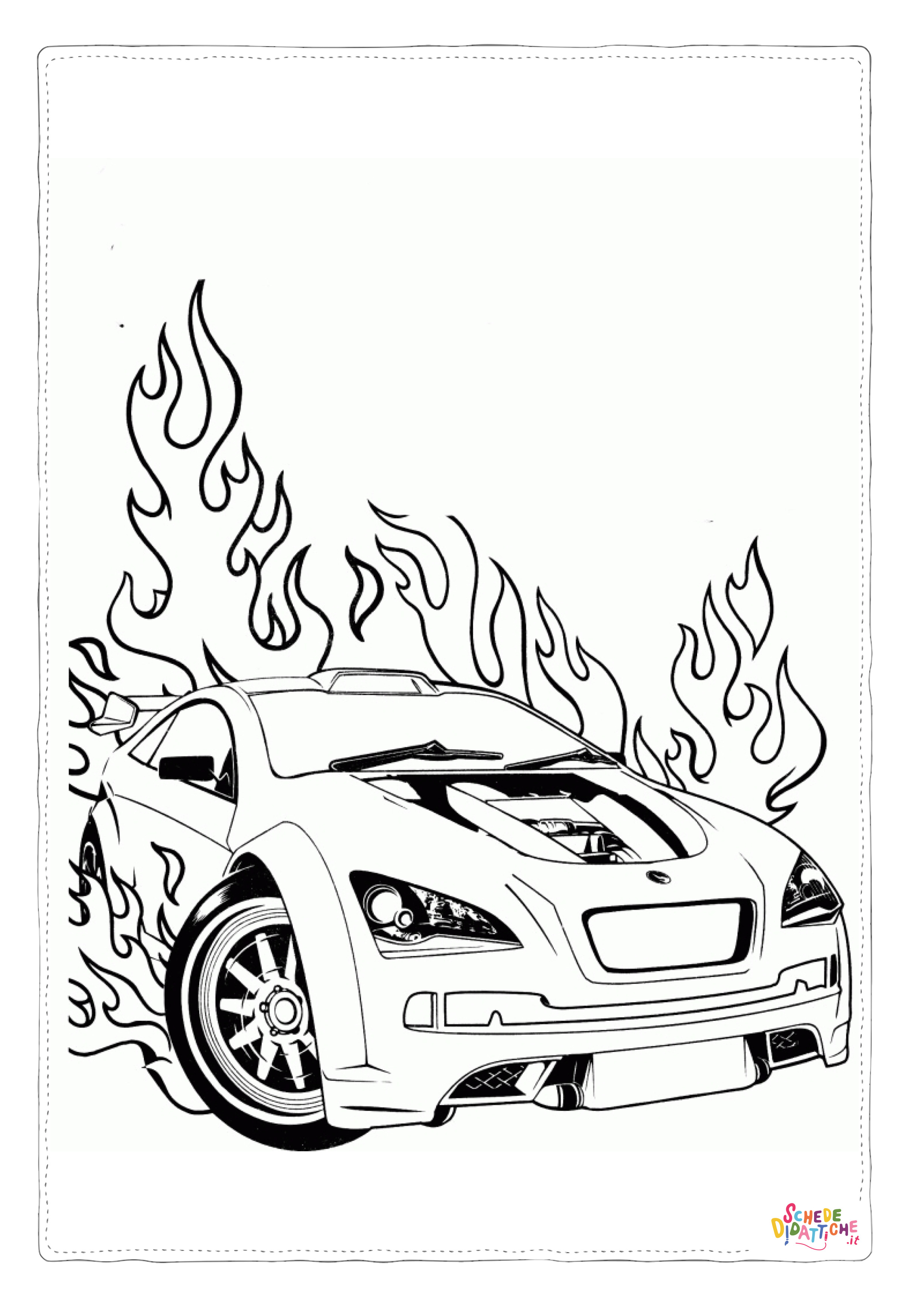 Disegno "Disegno di automobile da stampare e colorare 160" Disegno di automobile da stampare e colorare 160