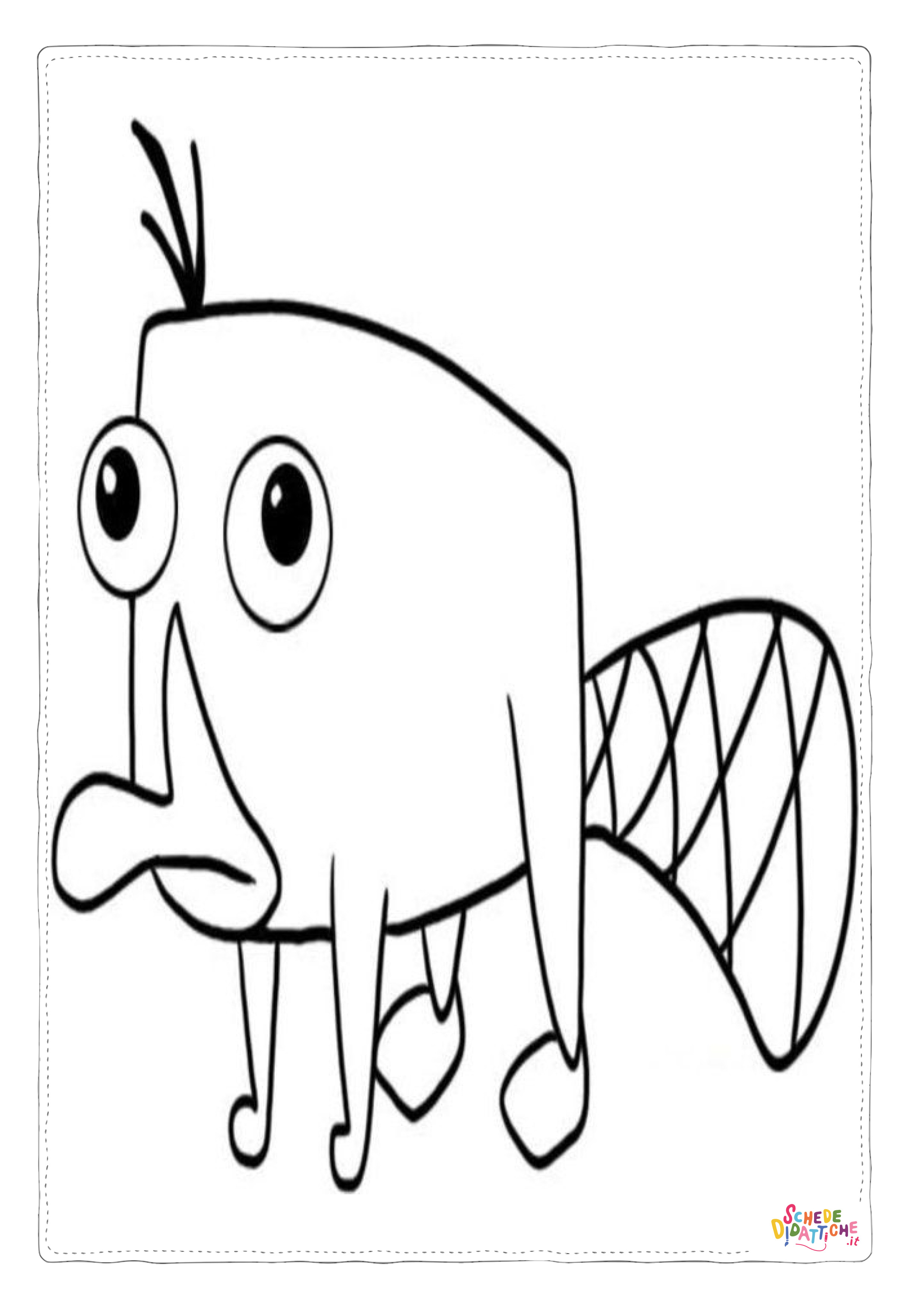 Disegno "Disegno di ornitorinco da stampare e colorare 4" Disegno di ornitorinco da stampare e colorare 4